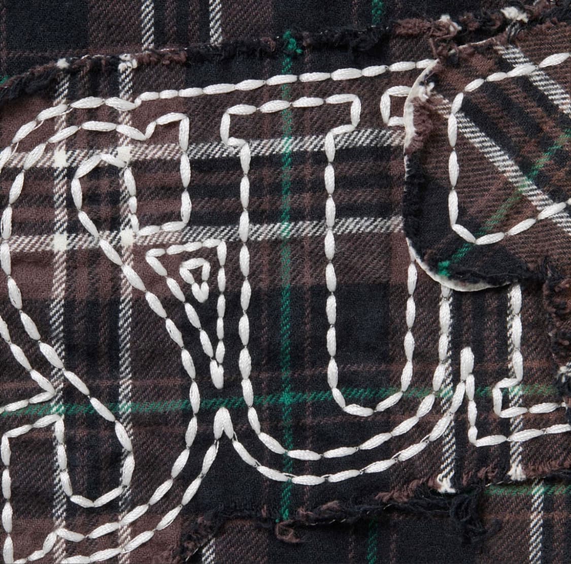 슈프림 x 트루릴리전 퀼티드 라인드 플레이드 플란넬 셔츠 블랙 상품이미지4