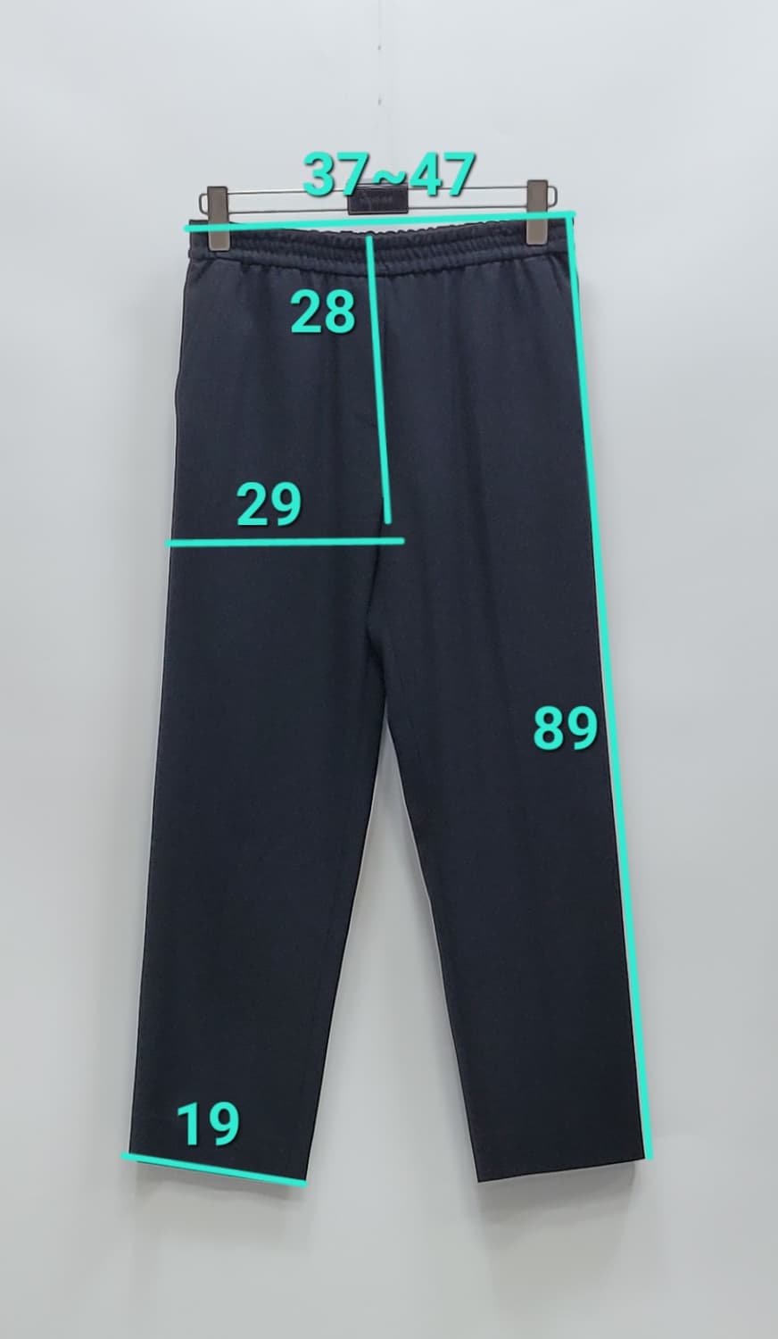 TIME 20SS 한섬 타임 레이온 혼방 밴딩 팬츠 / 여 67 블랙
 상품이미지10