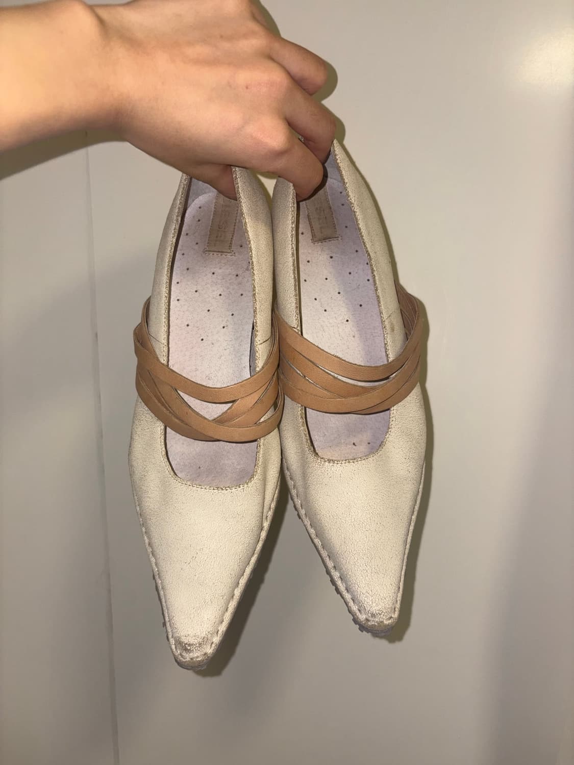 DIESEL cracked leather marquesa flat 상품이미지1