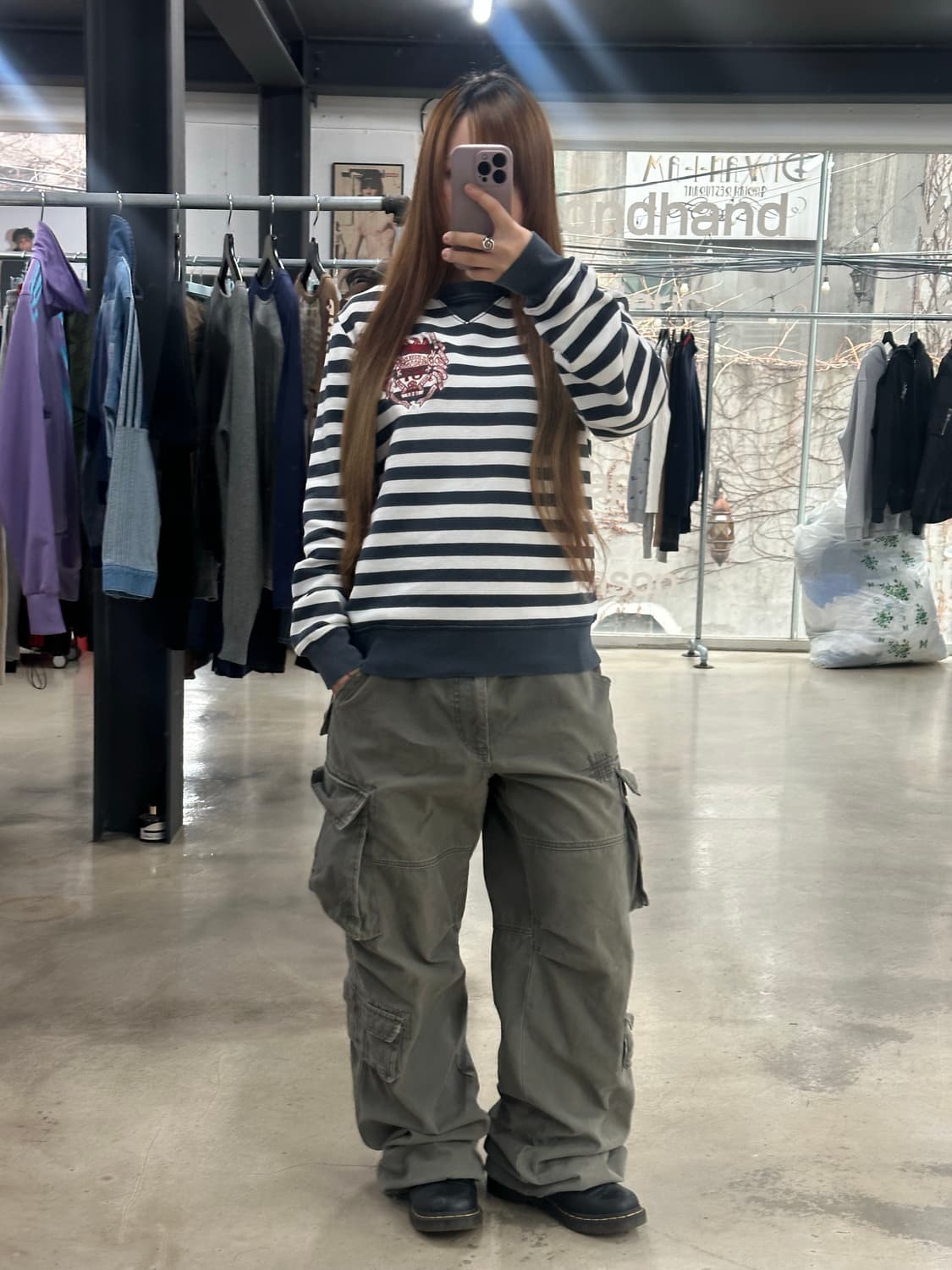 폴로 진스 마린 스트라이프 자수 맨투맨 상품이미지3