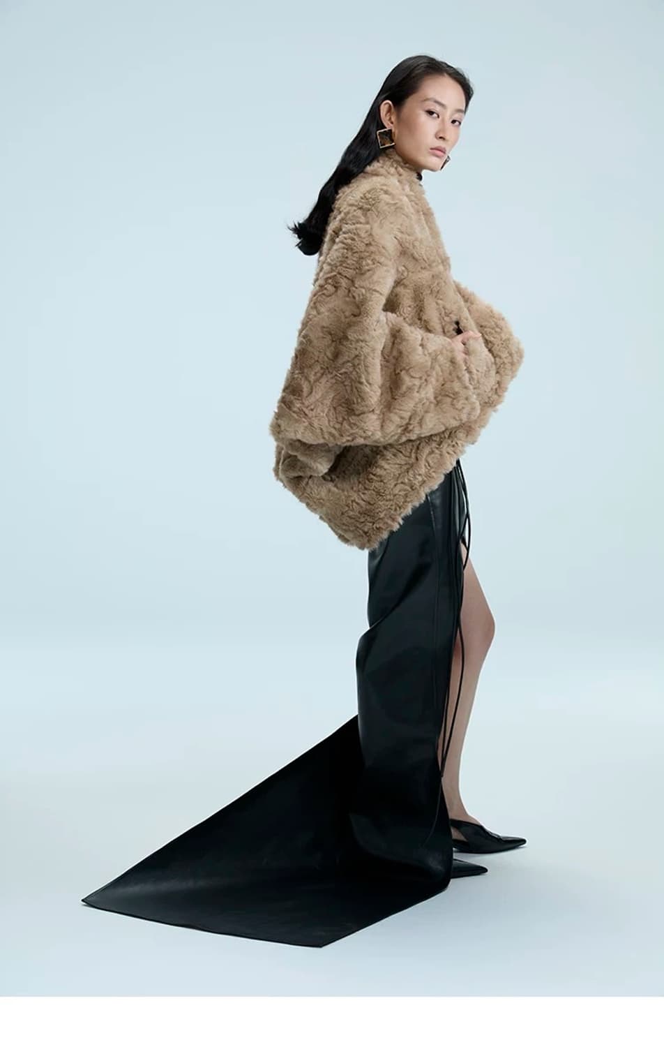 Sip Class투웨이 에코 퍼 코트 상품이미지6