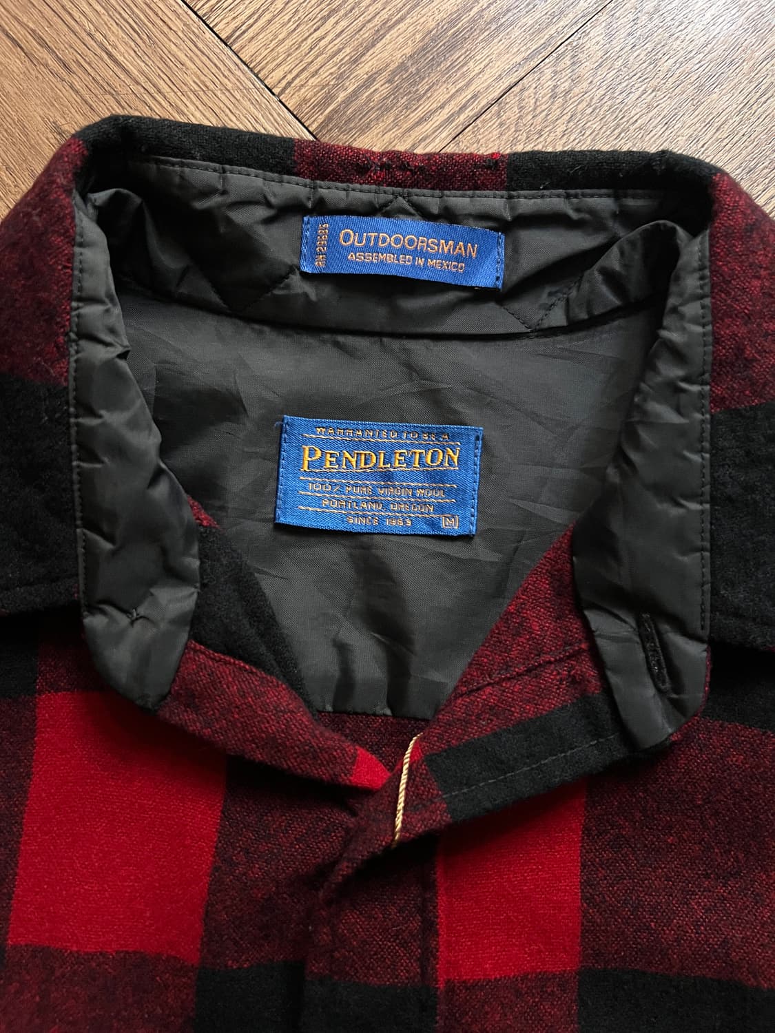 [M]펜들턴 USA 버팔로 체크 퓨어 버진 울 셔츠 상품이미지2