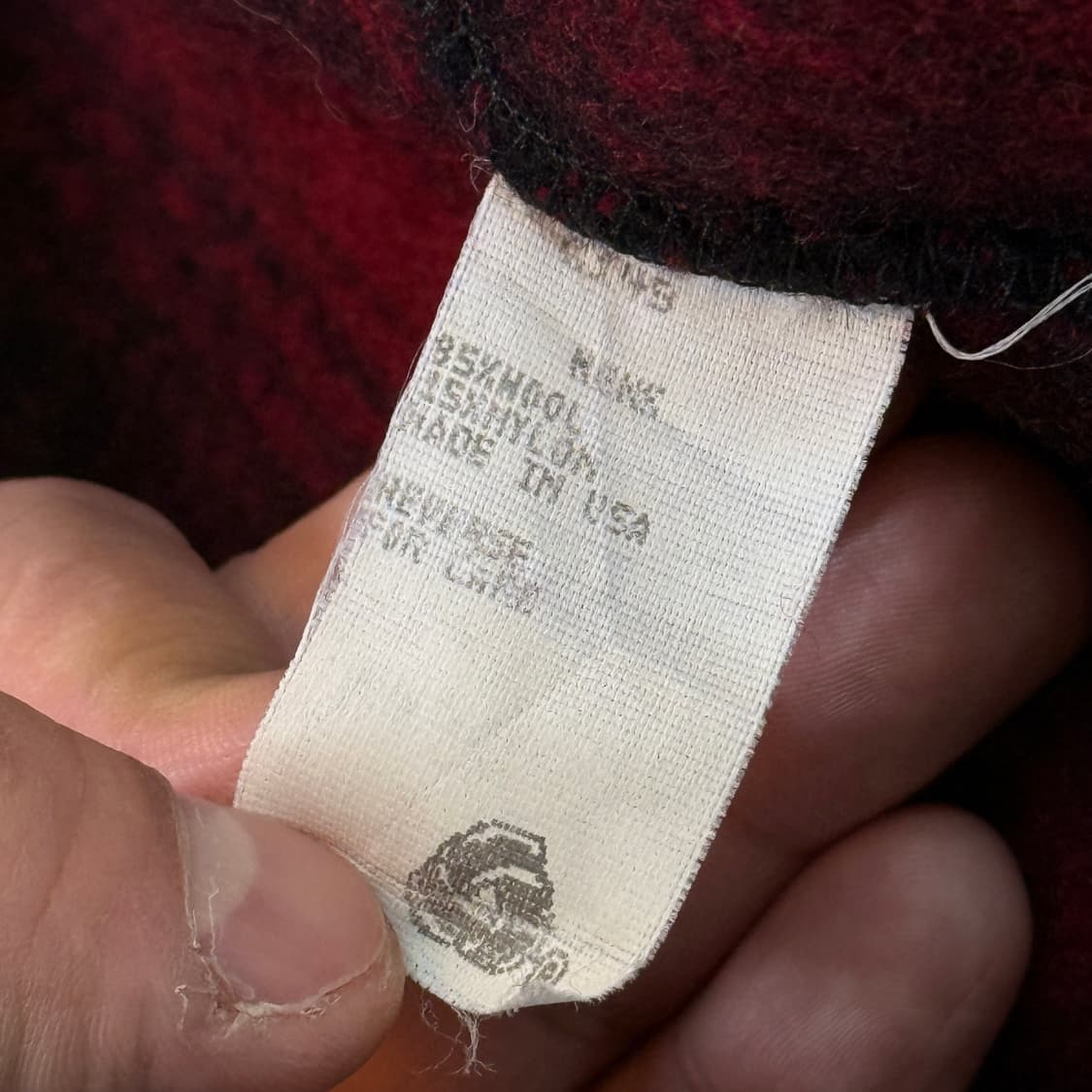 90S 엘엘빈 타탄체크 울 헌팅 베스트 M USA 상품이미지7