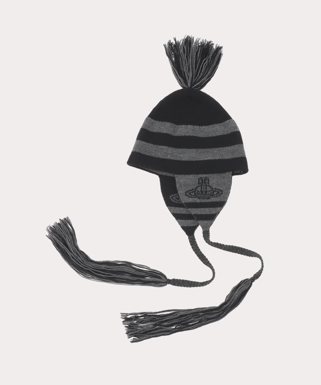 24FW 비비안웨스트우드 ORB 플랩 비니 블랙 상품이미지2