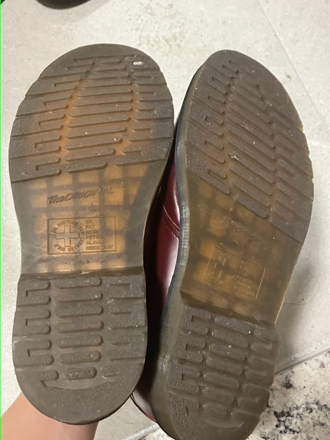 (270) 닥터마틴 1461 버건디 더비슈즈 uk8 상품이미지2