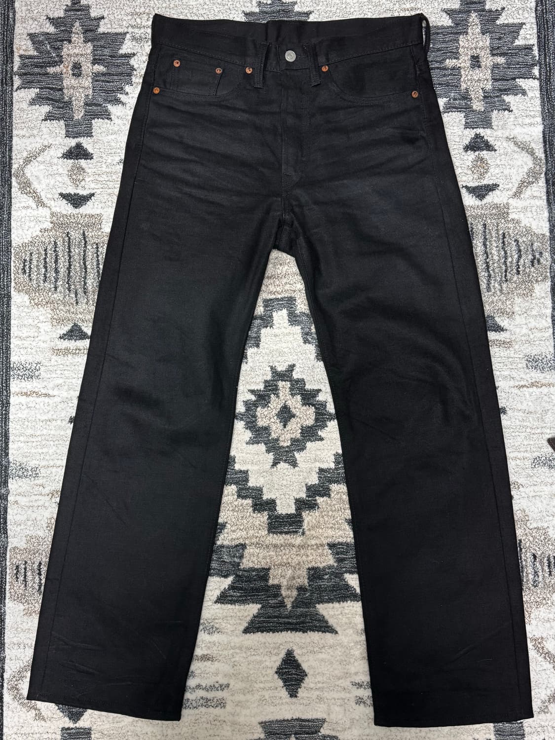 [30/30] RRL 빈티지 5포켓 블랙온블랙 상품이미지1