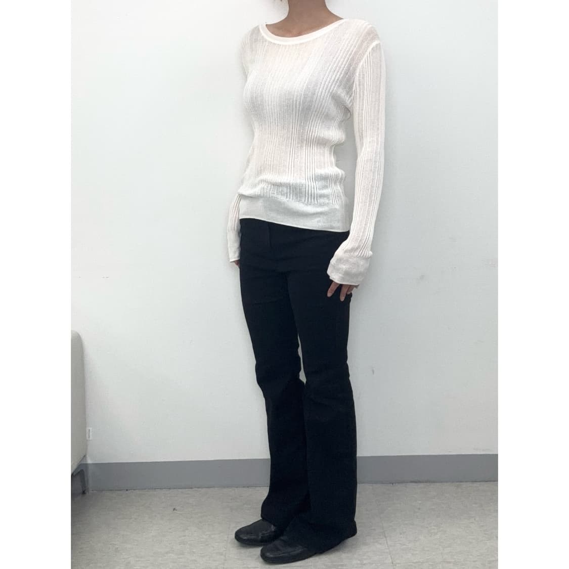 빈티지 화이트 롱슬리브 상품이미지2