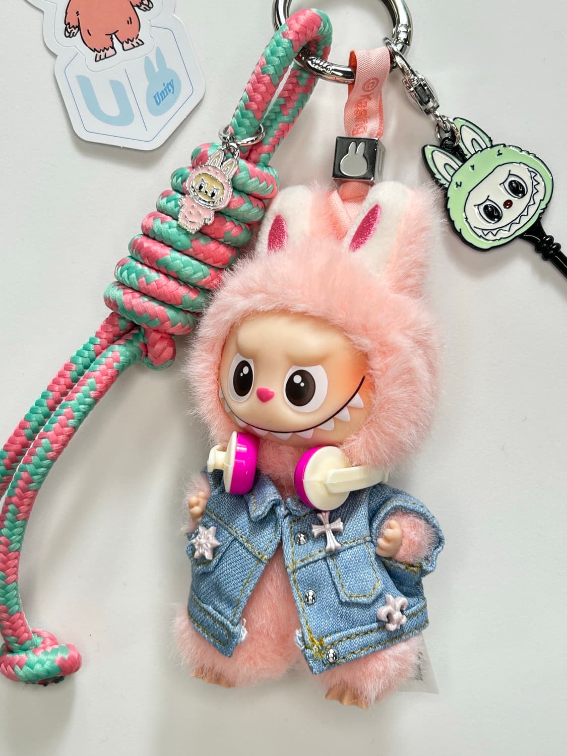 🐰미니라부부 내 마음속 비밀번호”U”커스텀키링 상품이미지2