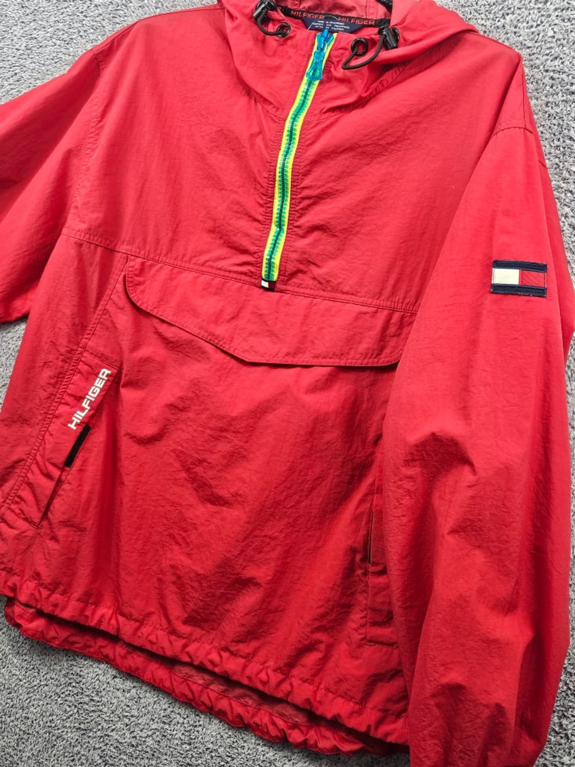 타미힐피거 올드스쿨 아노락 바람막이 웜업 자켓 ( M ) / 11471 상품이미지4