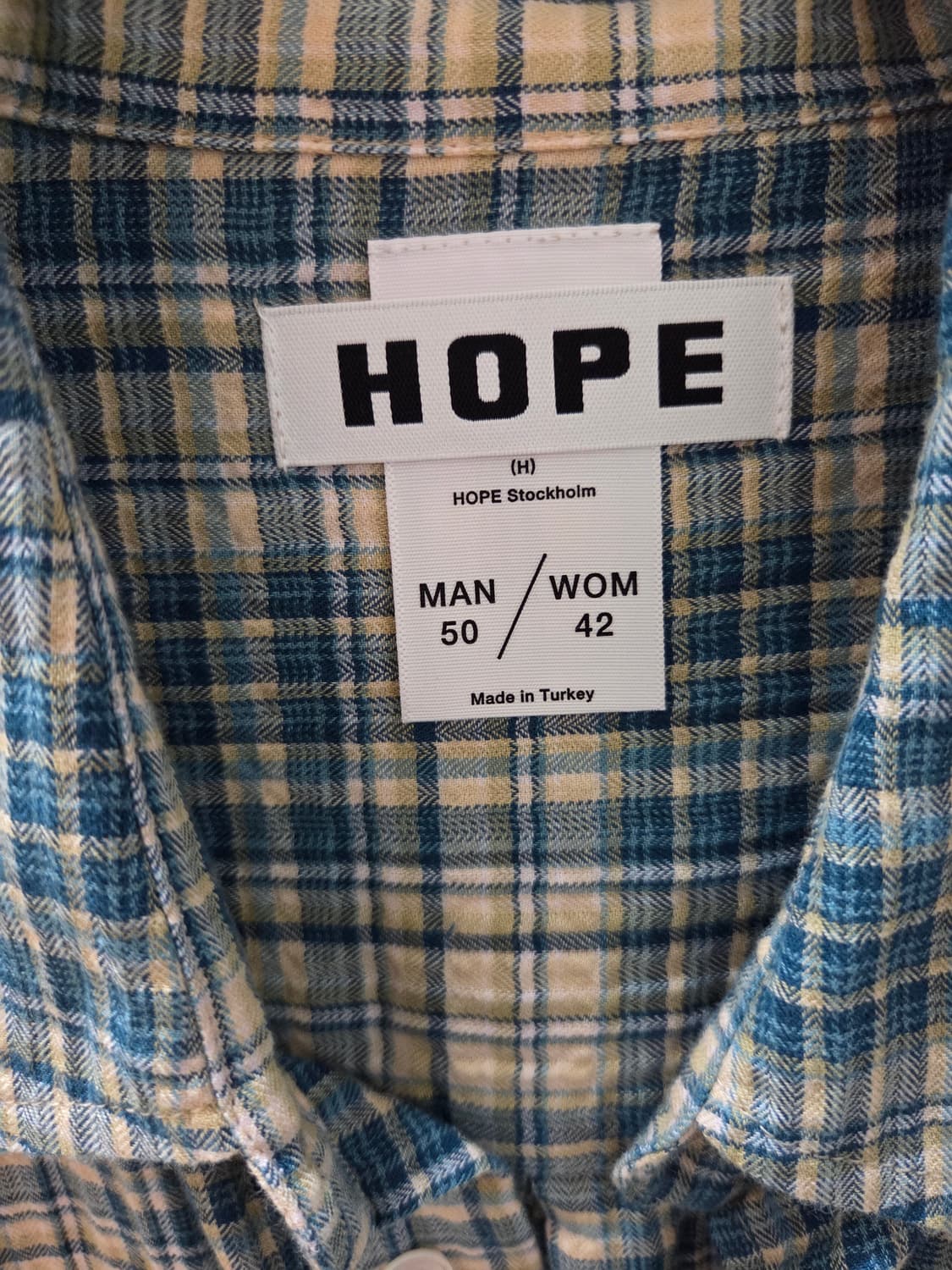 HOPE 체크 셔츠 상품이미지3