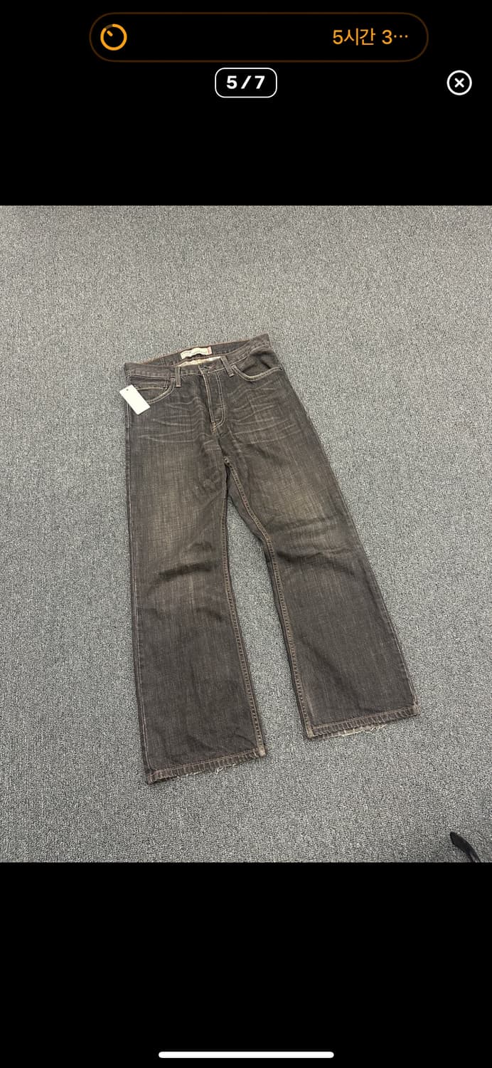 리바이스 567 흑청 데님 판매 상품이미지1