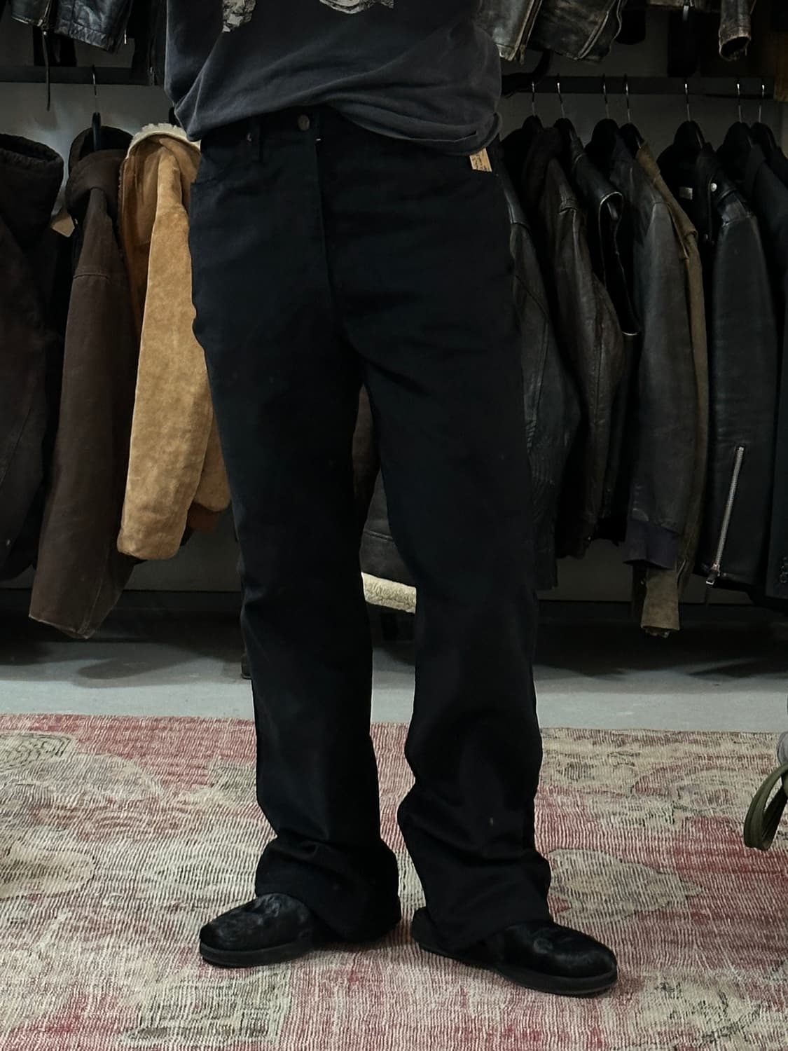 *데드스탁* 80's USA 빈티지 리바이스 517 블랙 부츠컷 플레어진 상품이미지10