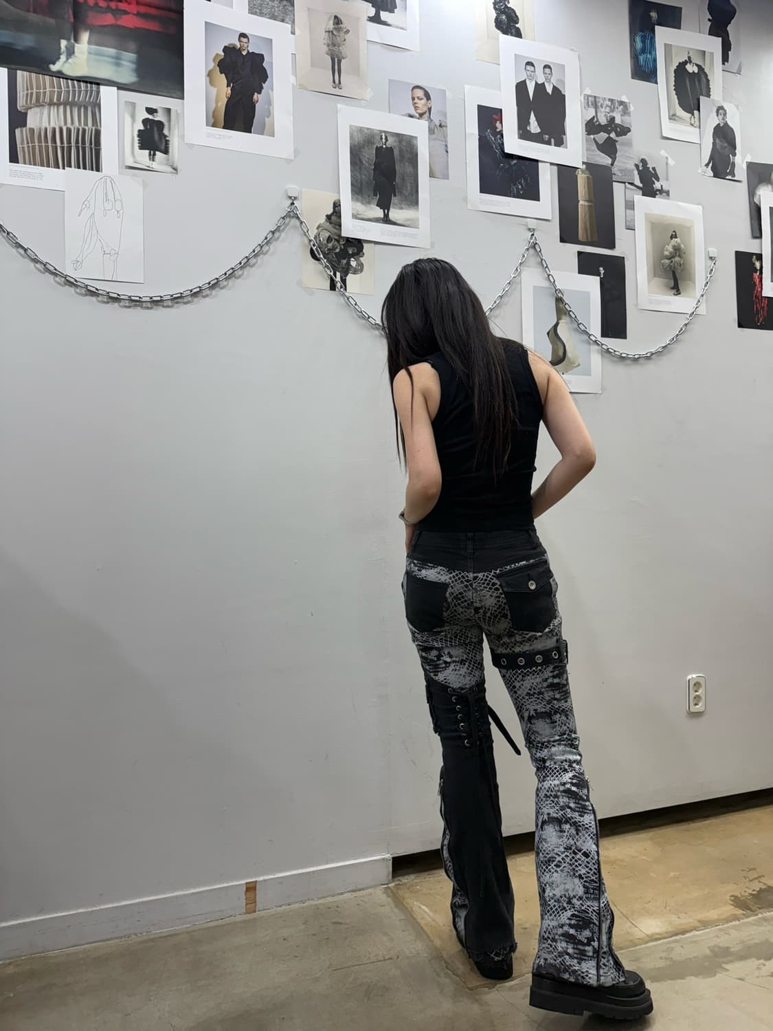 알곤퀸즈 파이톤 디테일 부츠컷 팬츠 상품이미지9