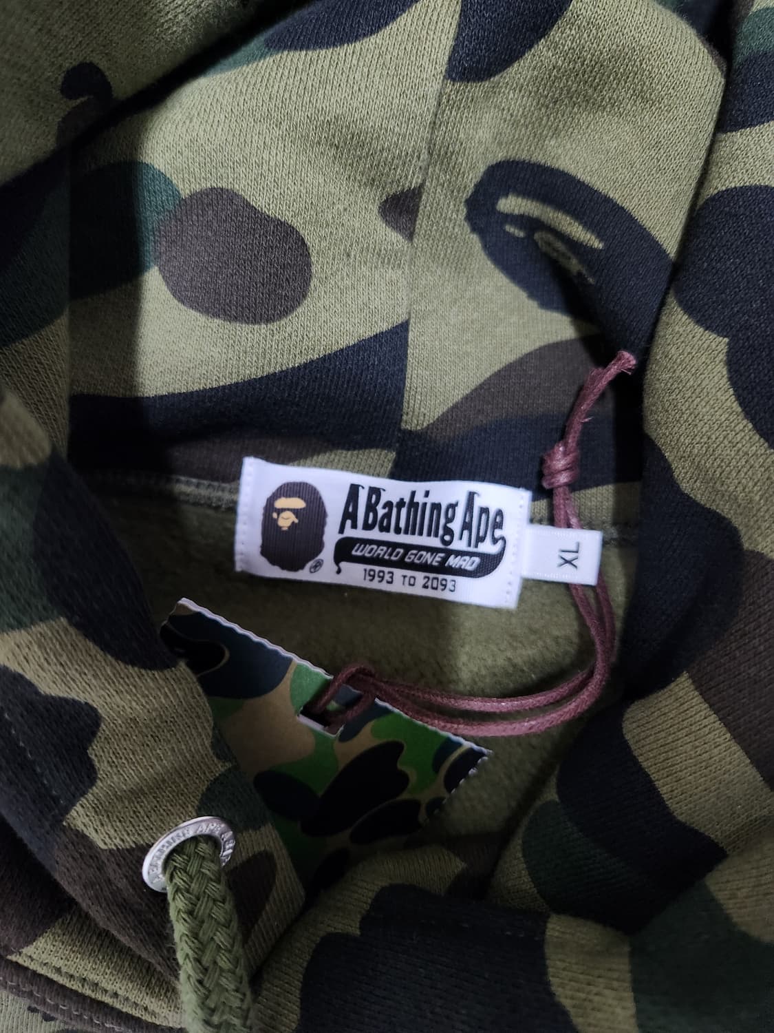 Bape 후드티 녹계 미착용 새상품 상품이미지4