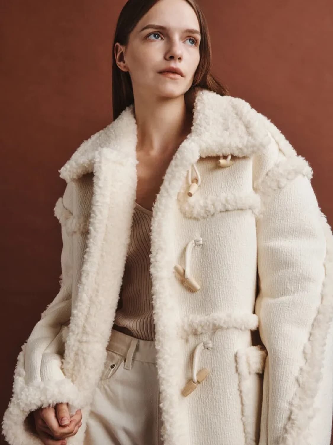 아바몰리 무스탕 WOOL & FUR MIXED MUSTANG(IVORY) 상품이미지2