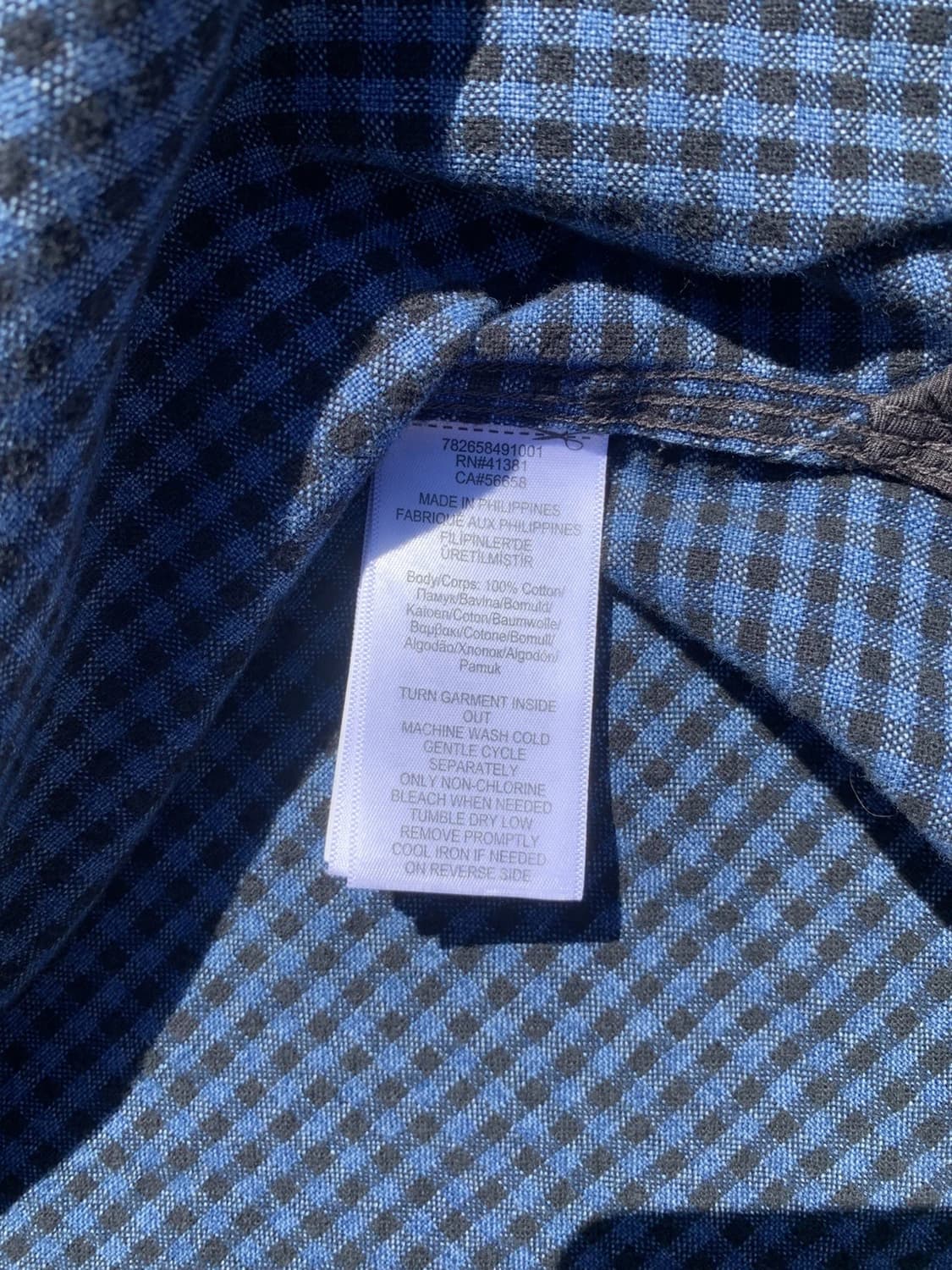 RRL 더블알엘 인디고 블루 체크 워크셔츠 상품이미지6