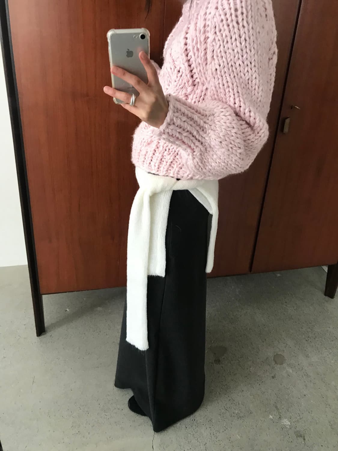 미엔느 mienne 후리스 밴딩 스커트 상품이미지2