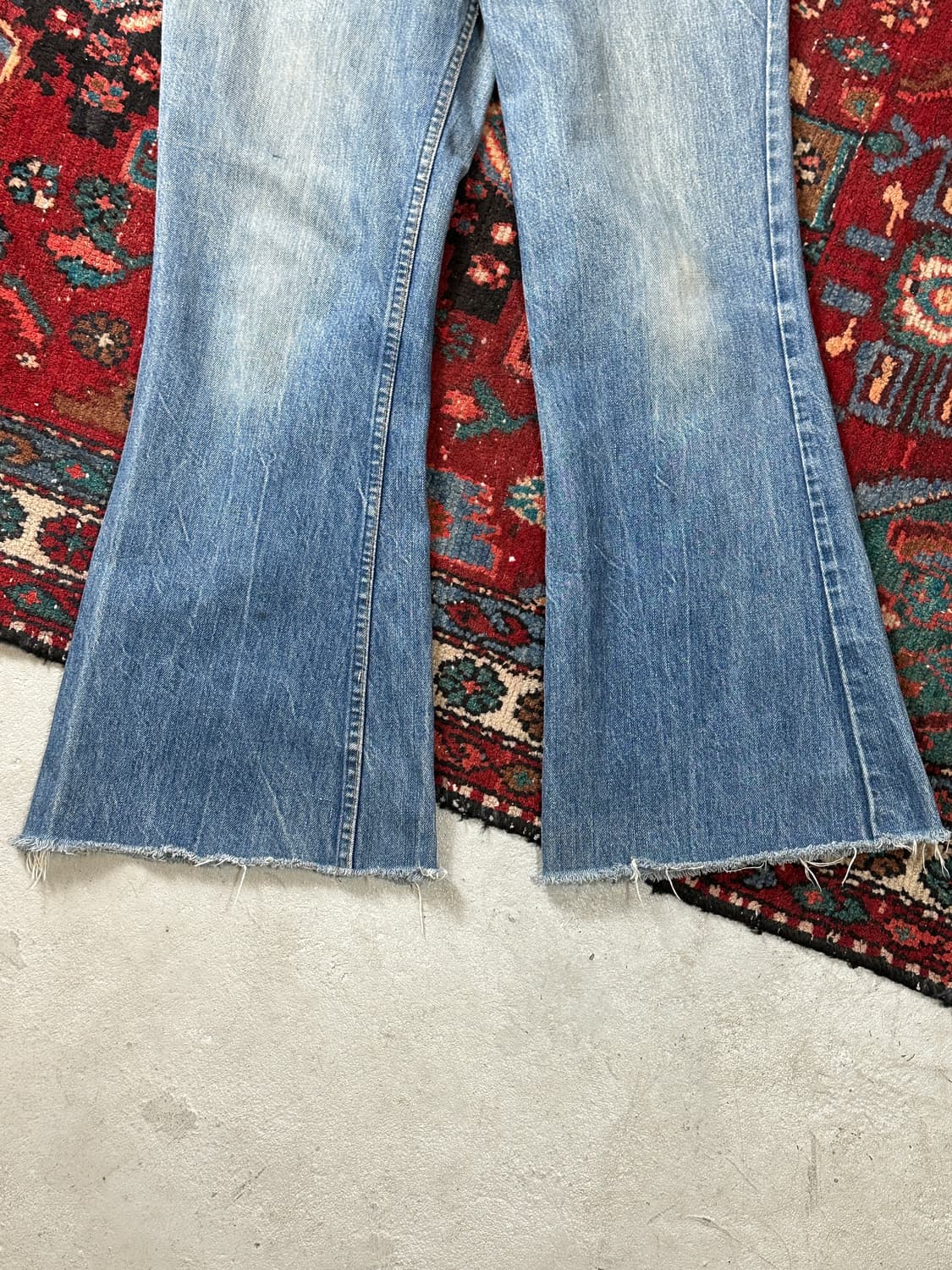 70's USA Made 빈티지 리바이스 684 벨바텀 부츠컷 데님 상품이미지7