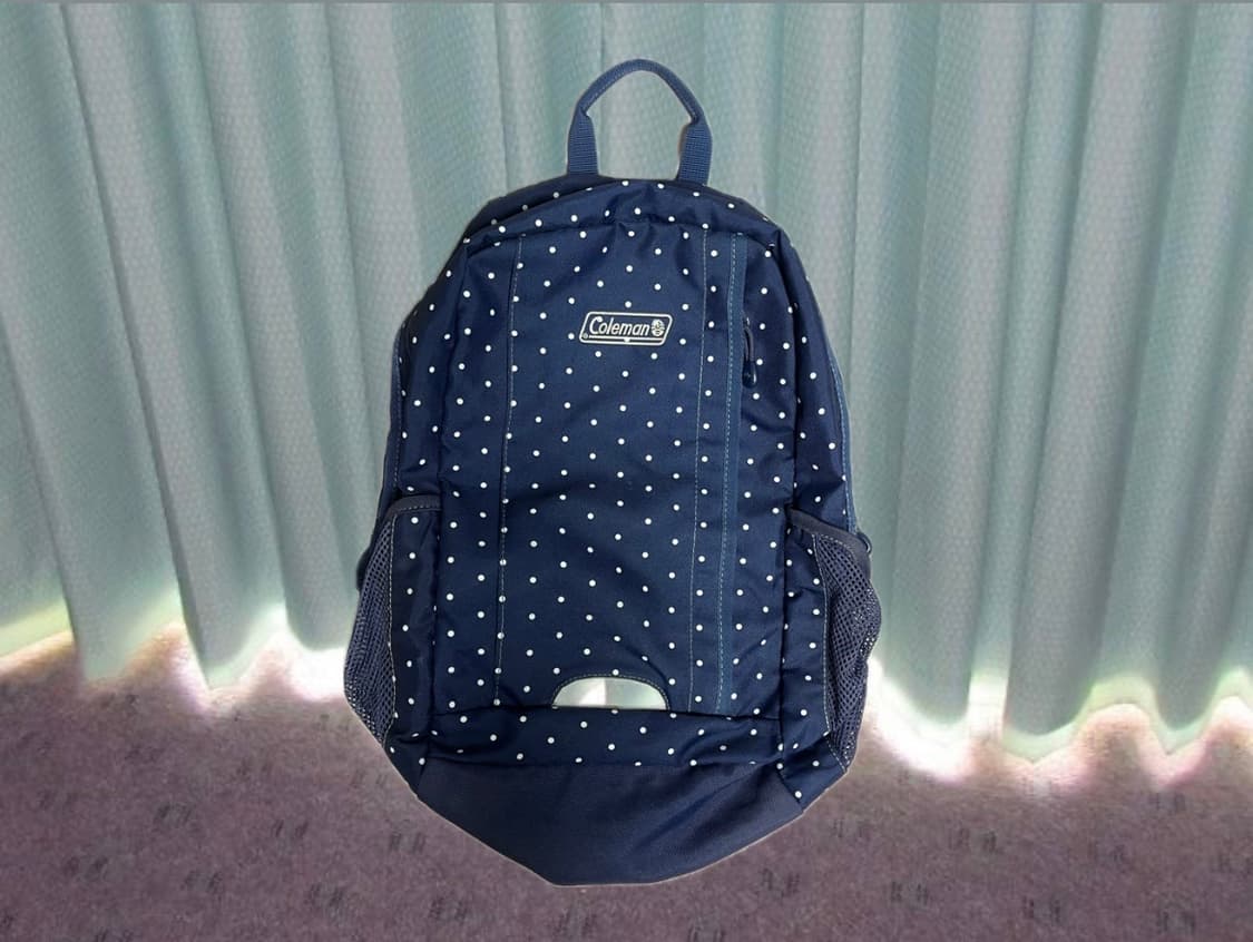 콜맨 y2k 도트 땡땡이 백팩 배낭 가방 상품이미지1