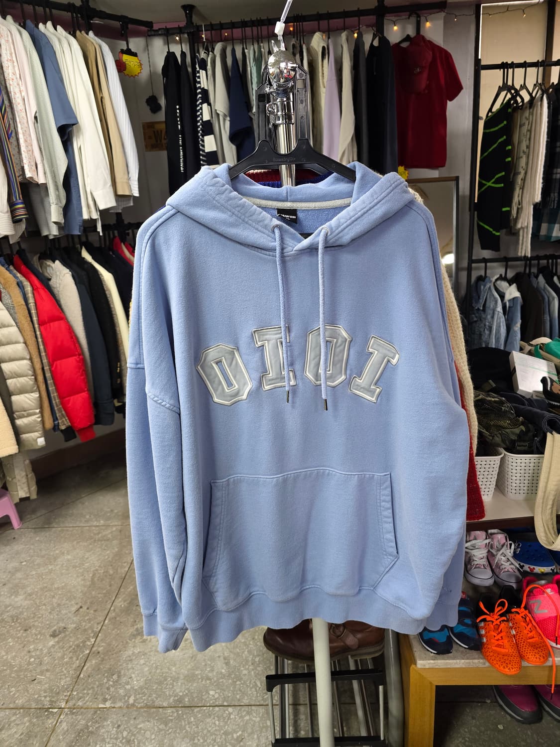 oioi 하늘색 후드티 (1293) 상품이미지1