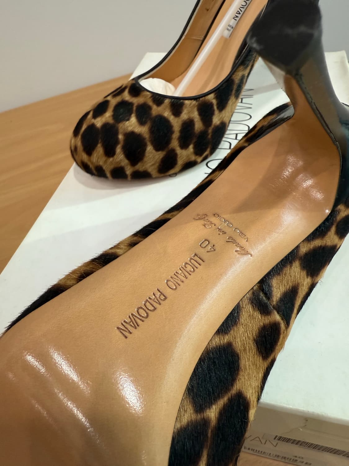 LUCIANO PADOVAN 호피 하이힐 상품이미지2