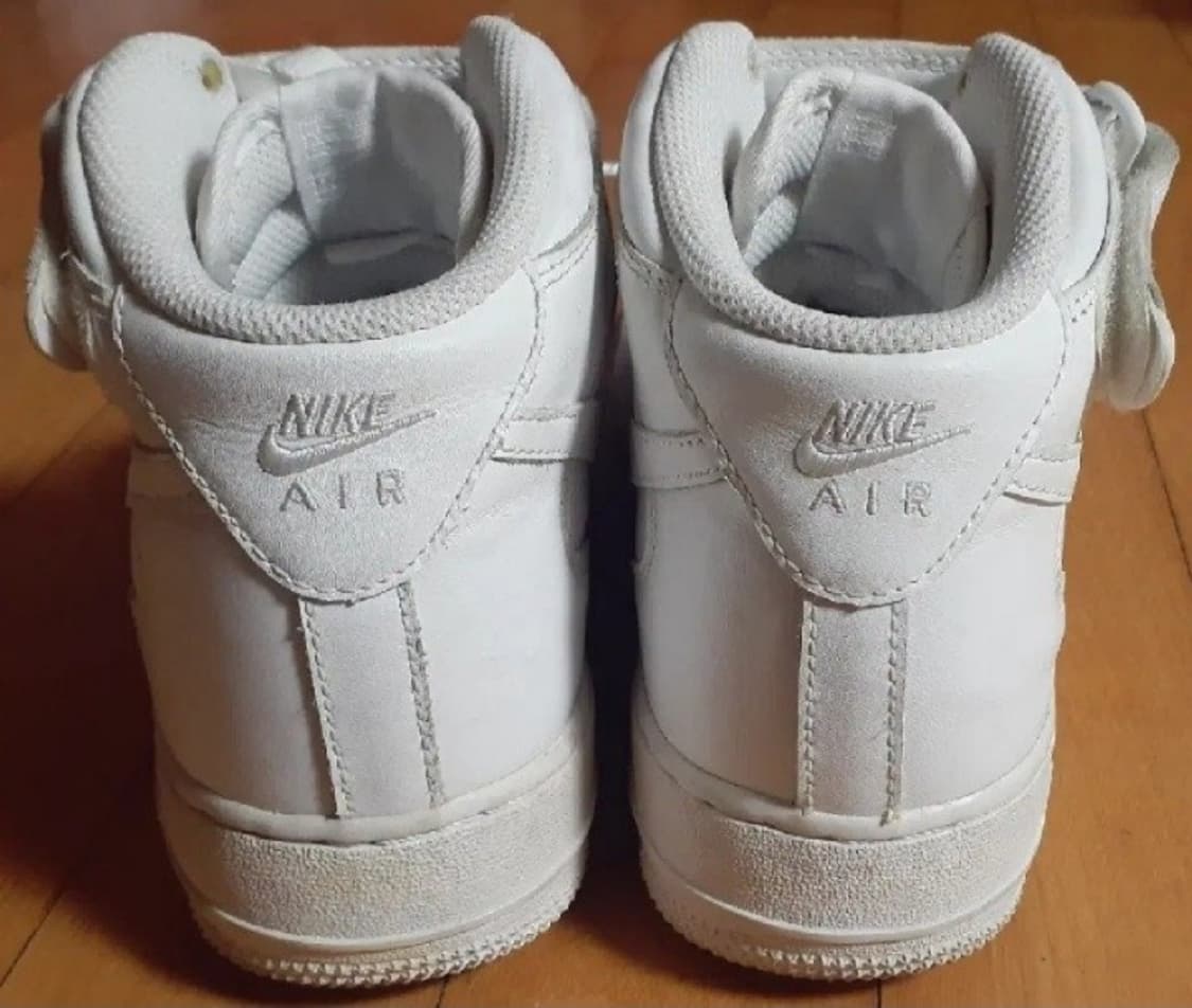 에어포스1 미드 올백 화이트 255 상품이미지5