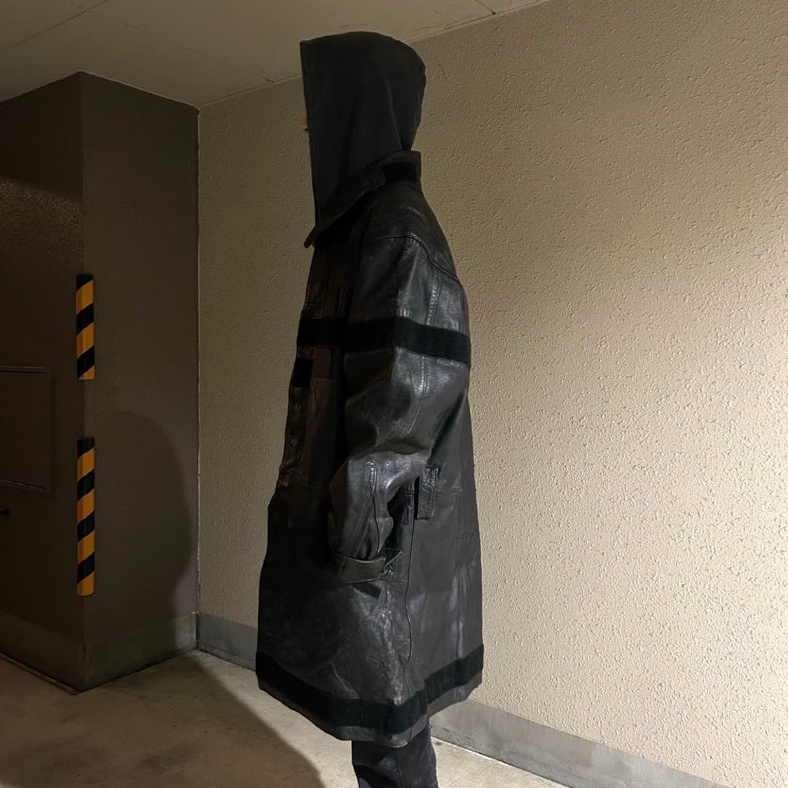 70’s GVF 프렌치 파이어맨 레더 코트 상품이미지8