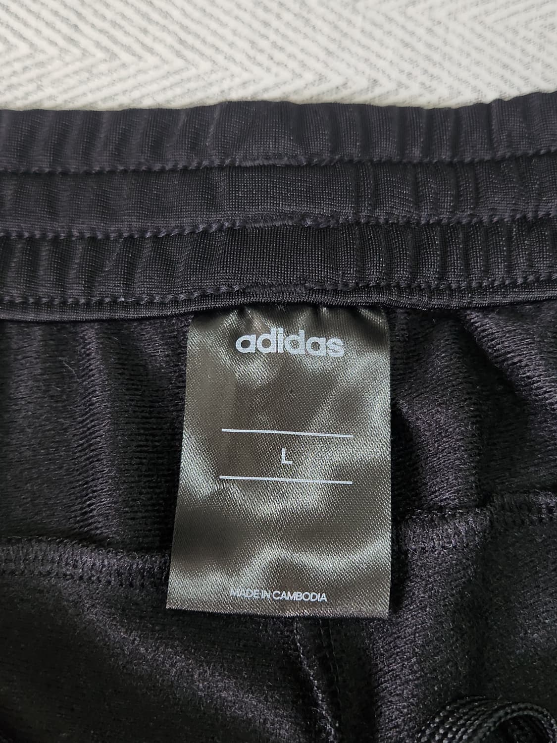 [L] 아디다스 남성 트레이닝 바지 L 블랙라벤더 트랙팬츠 상품이미지4