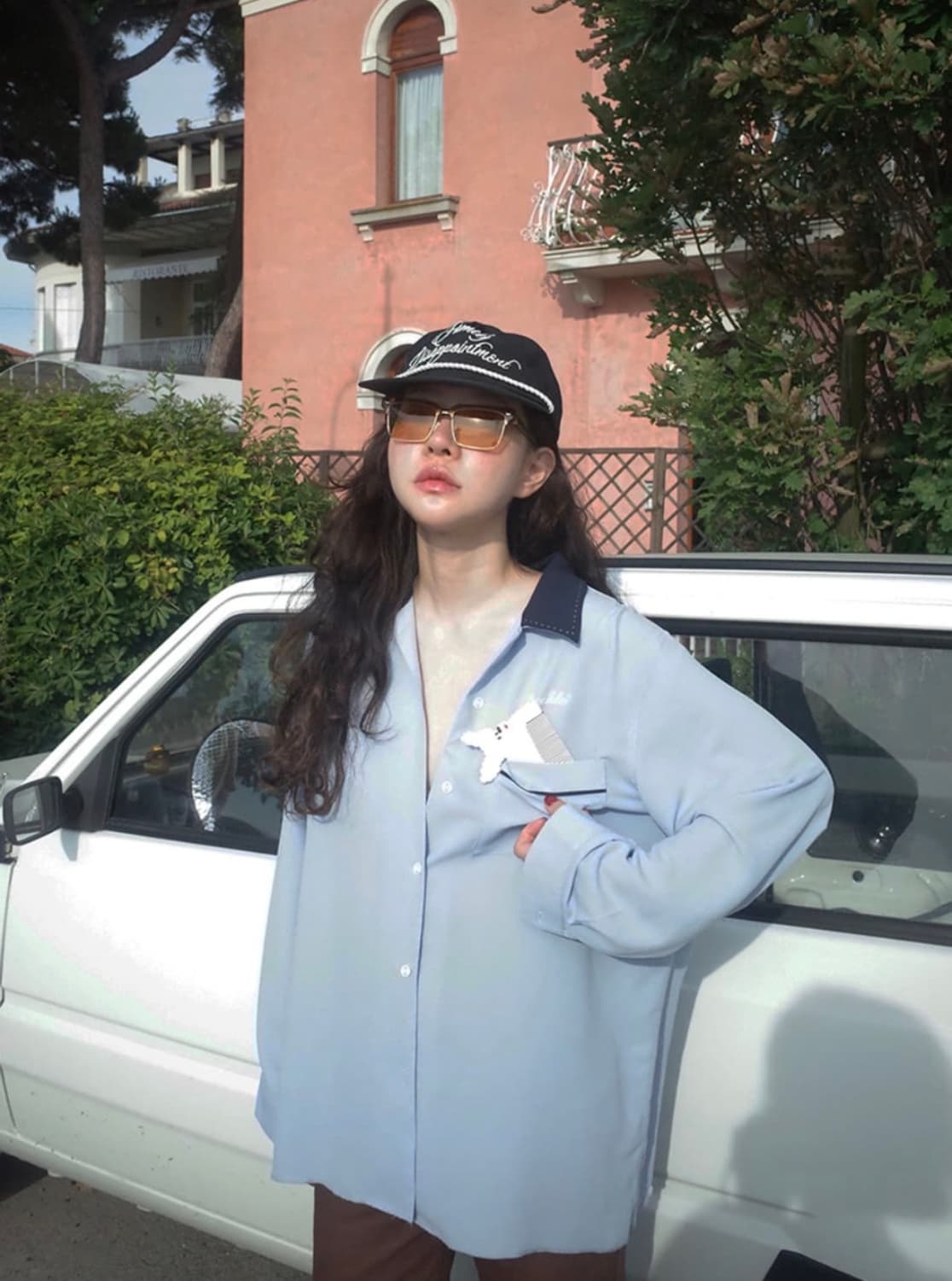 프레클 볼링 셔츠 블루 상품이미지1