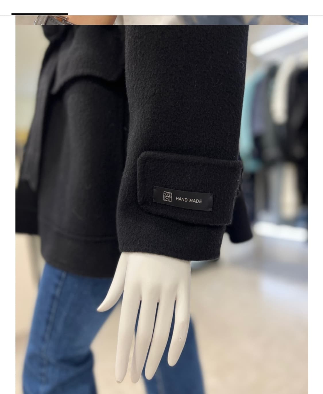 (새상품)에고이스트 변형카라 하프코트55 상품이미지7