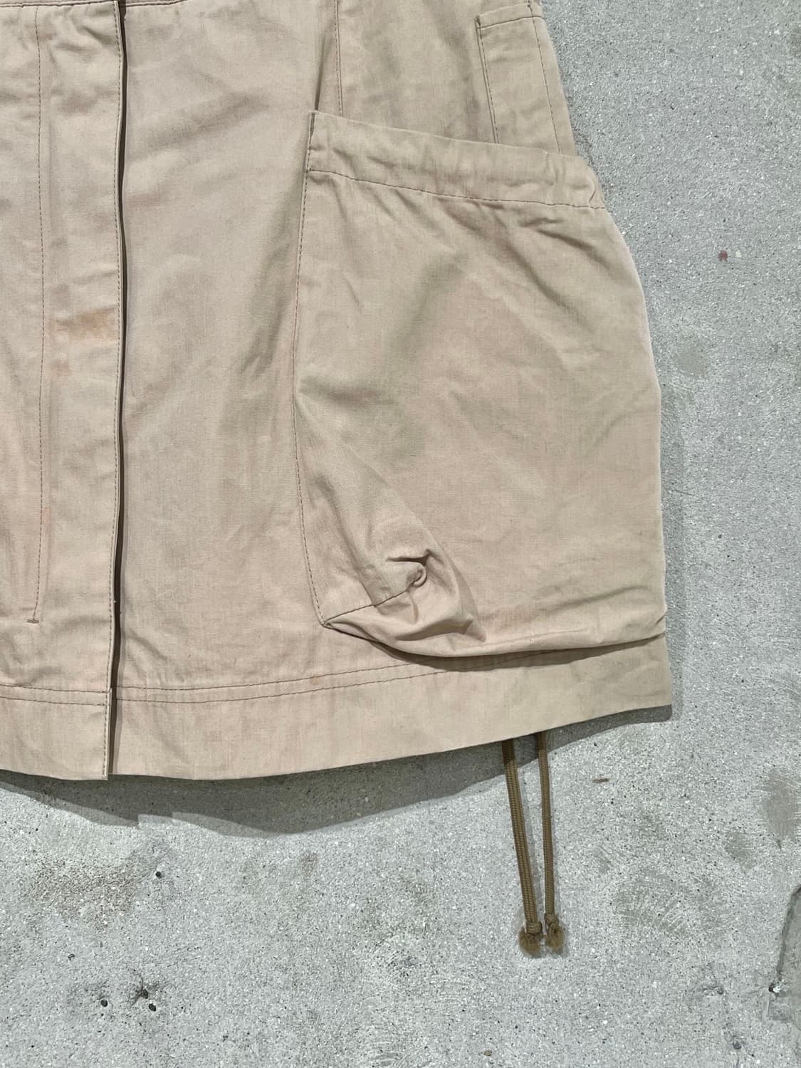 프라다 베이지 히든 지퍼 카고 코튼 미니스커트 상품이미지5