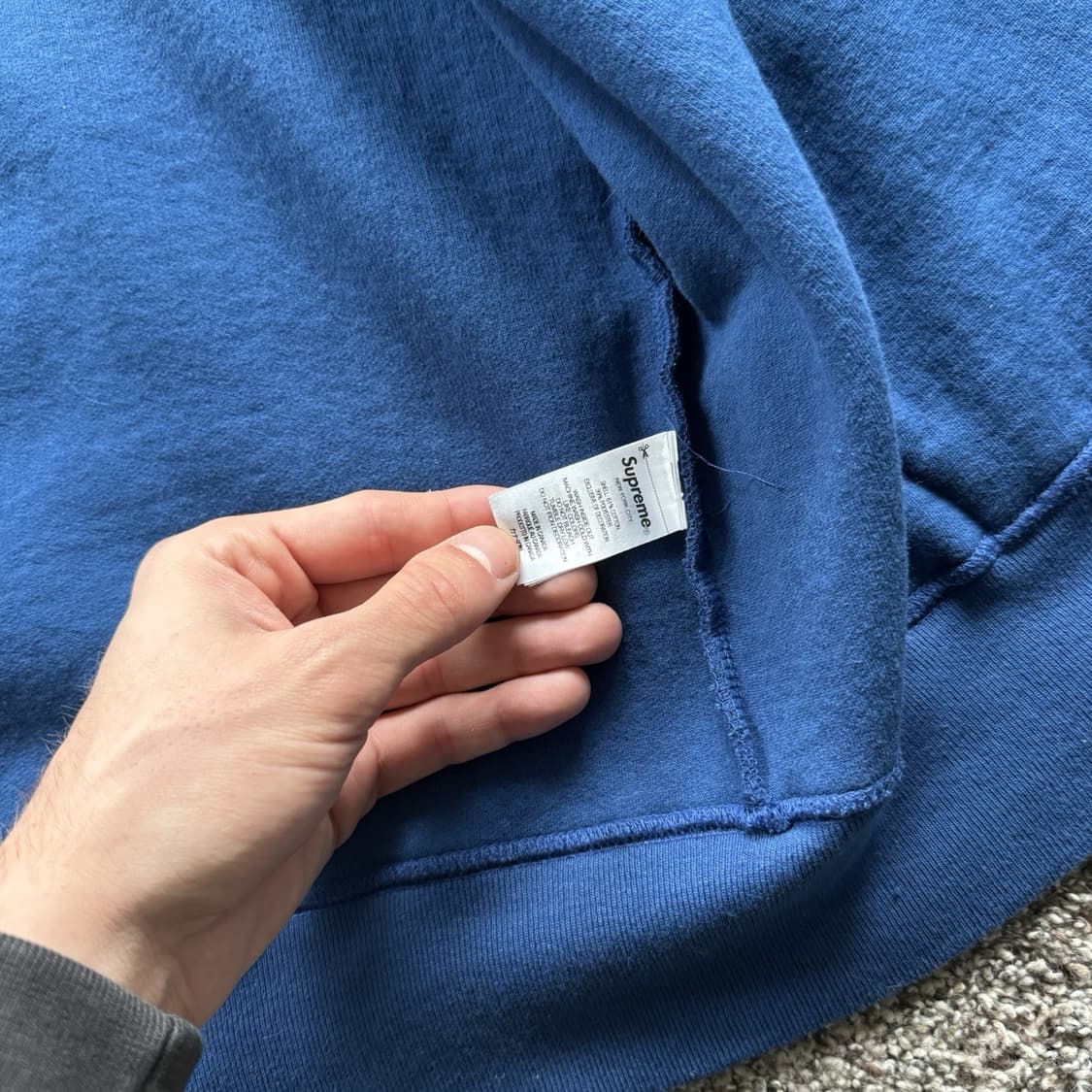 슈프림 퍼지 텍스처 후드집업 상품이미지5