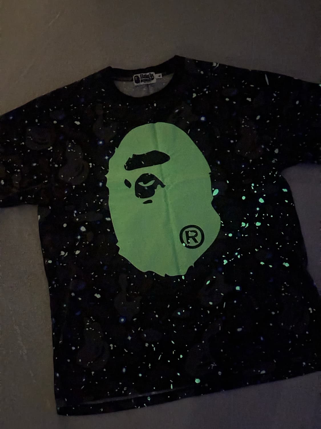 (XL) 베이프 스페이스 카모 티셔츠 상품이미지4