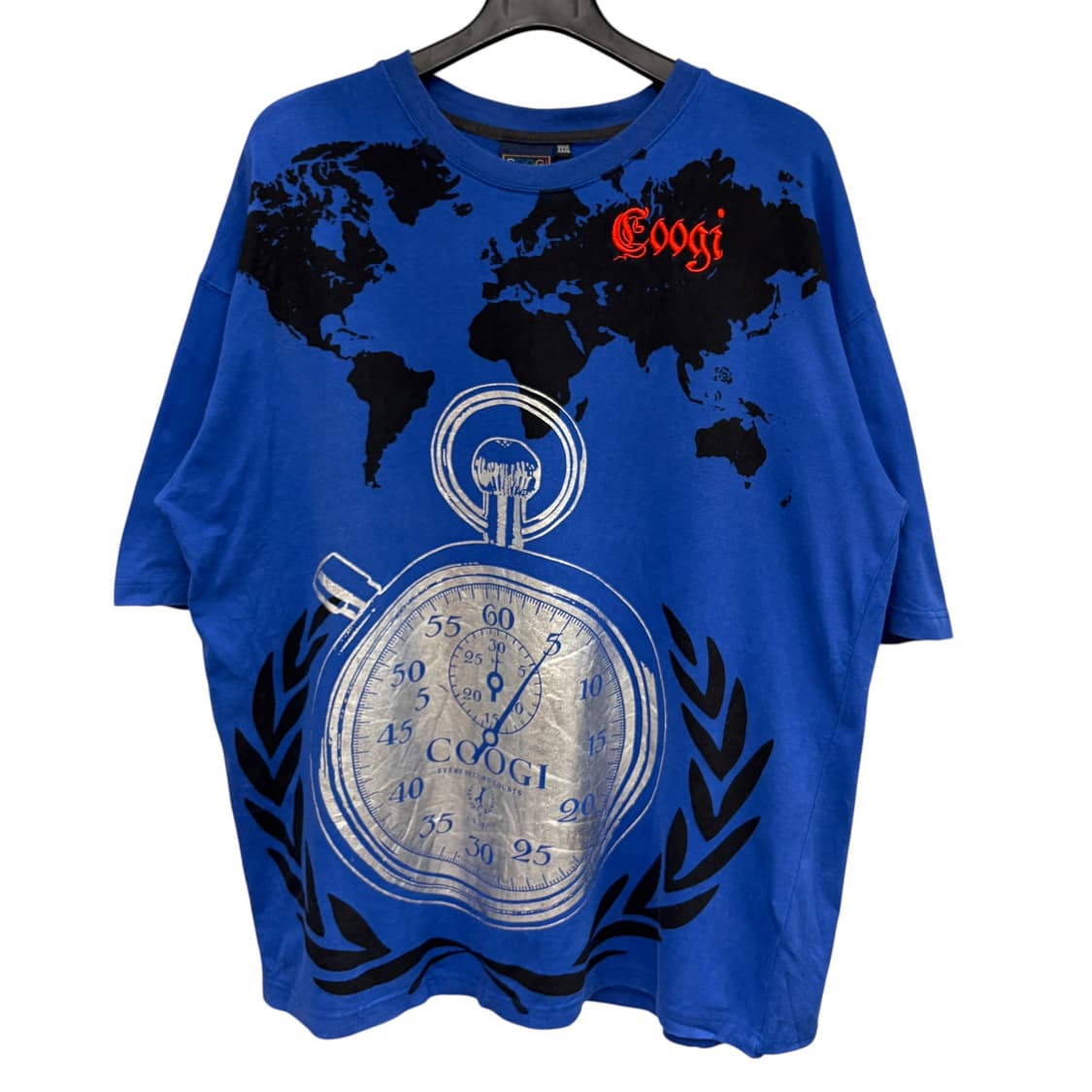 Coogi 쿠지 오스트레일리아 올드스쿨 회종시계 반팔 티셔츠 3XL 상품이미지1