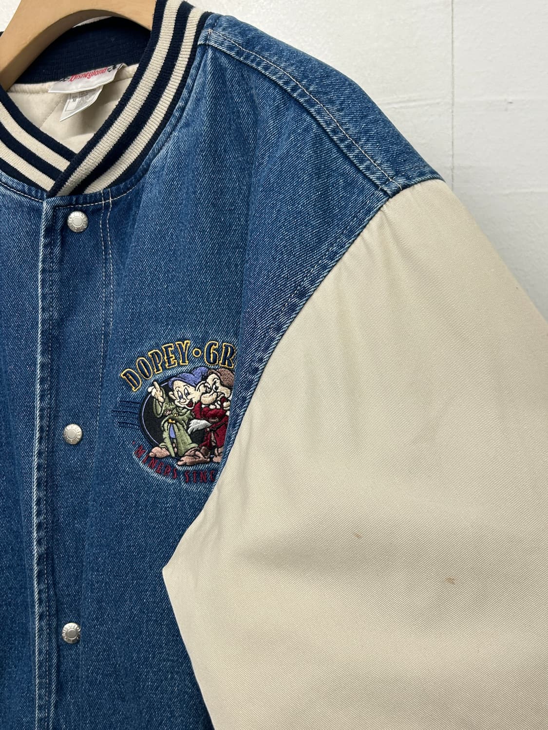 90s 디즈니 일곱난장이 데님 바시티자켓 상품이미지6