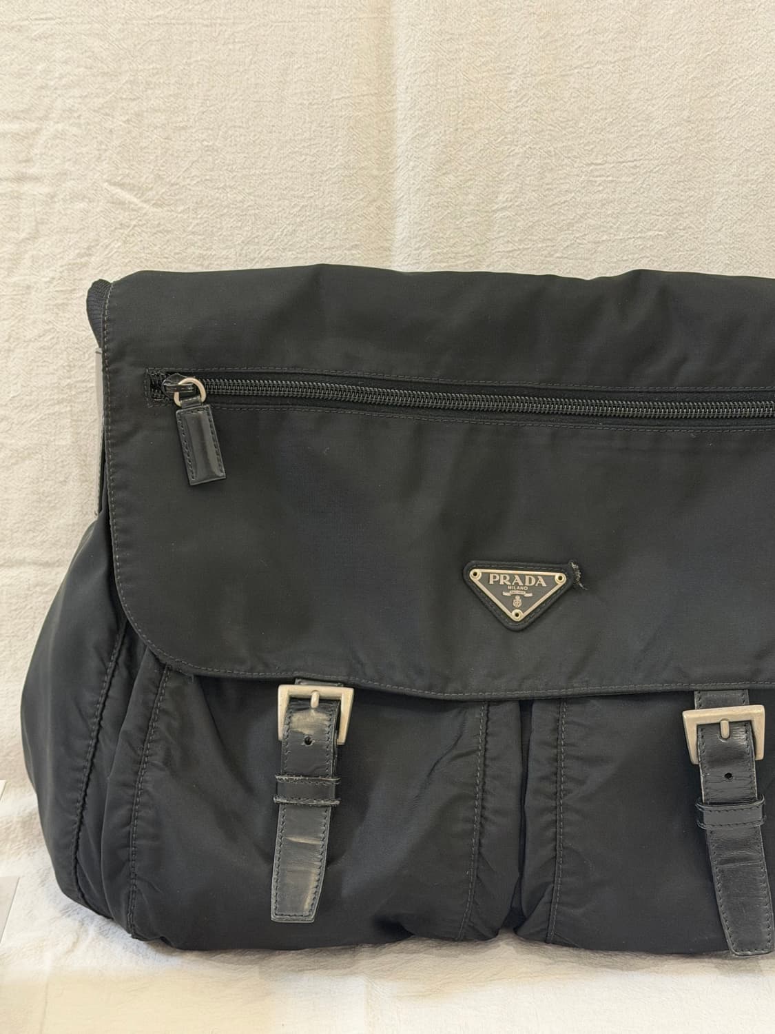 정품 프라다 투포켓 메신저백 크로스백 숄더백 블랙 상품이미지9