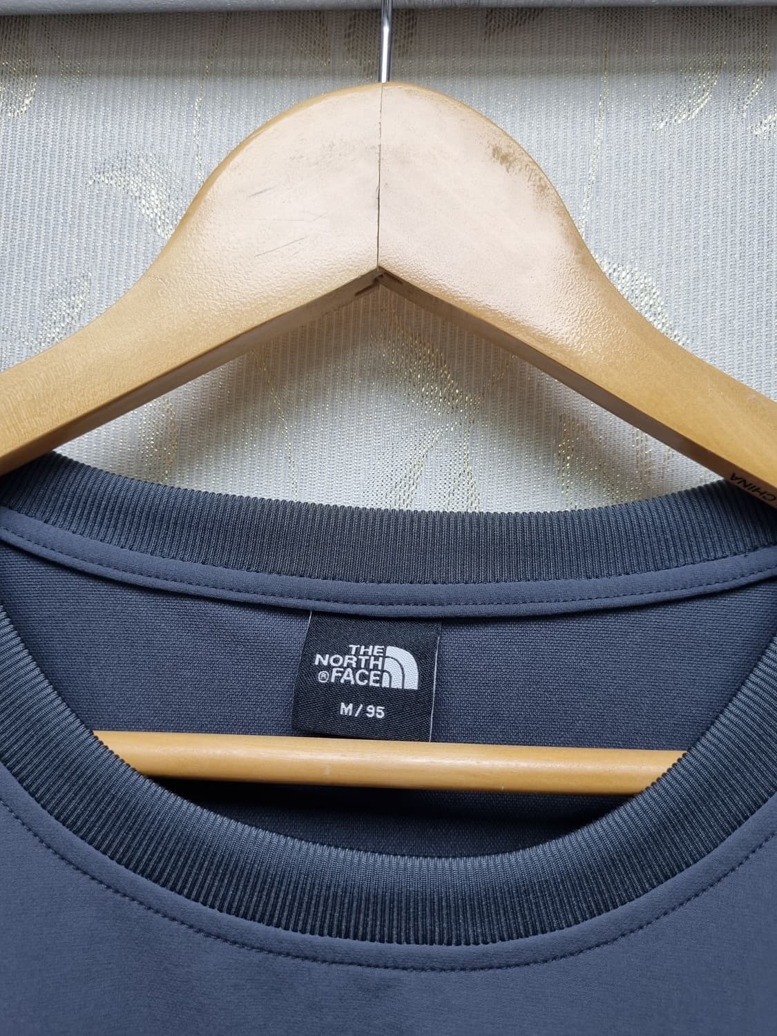 [M/95] 노스페이스 크루넥 긴팔티 차콜 상품이미지4