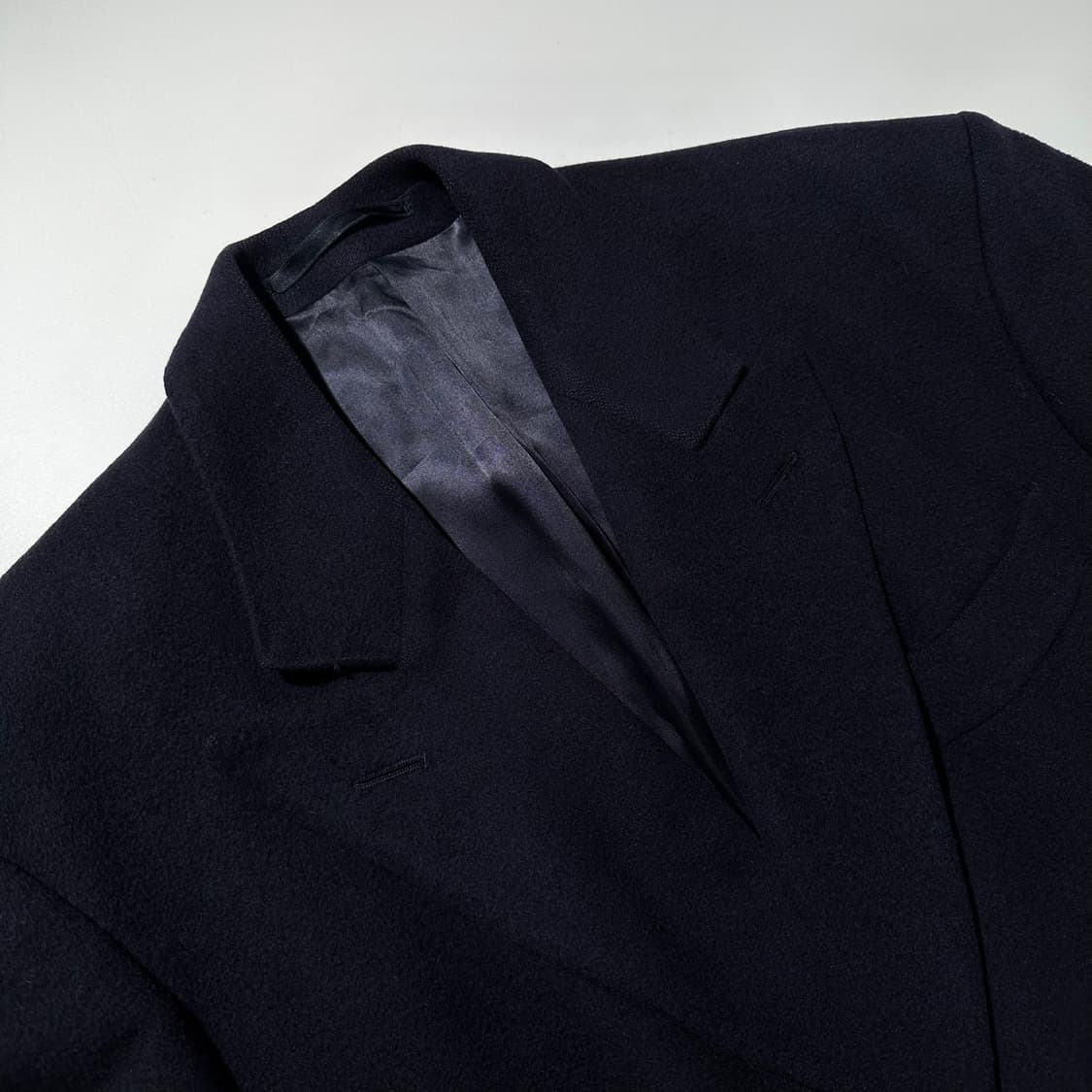 오스틴 리드 캐시미어 100% 더블 롱코트 네이비 상품이미지3