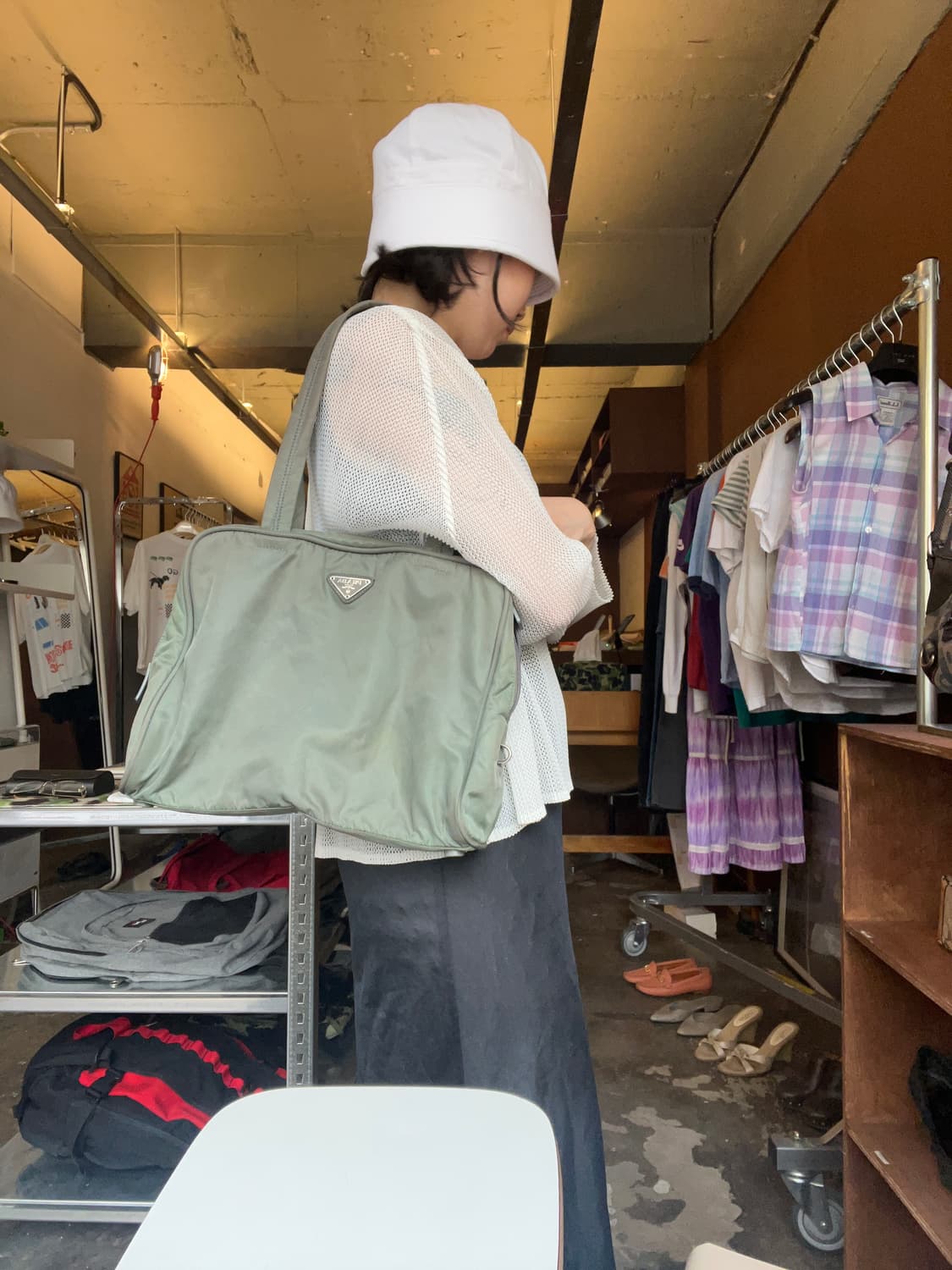 프라다 나일론 포코노 숄더백 상품이미지7