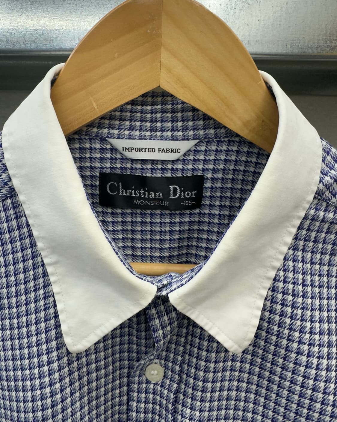 (100)90'S 크리스챤 디올 체크셔츠-M1613 상품이미지3