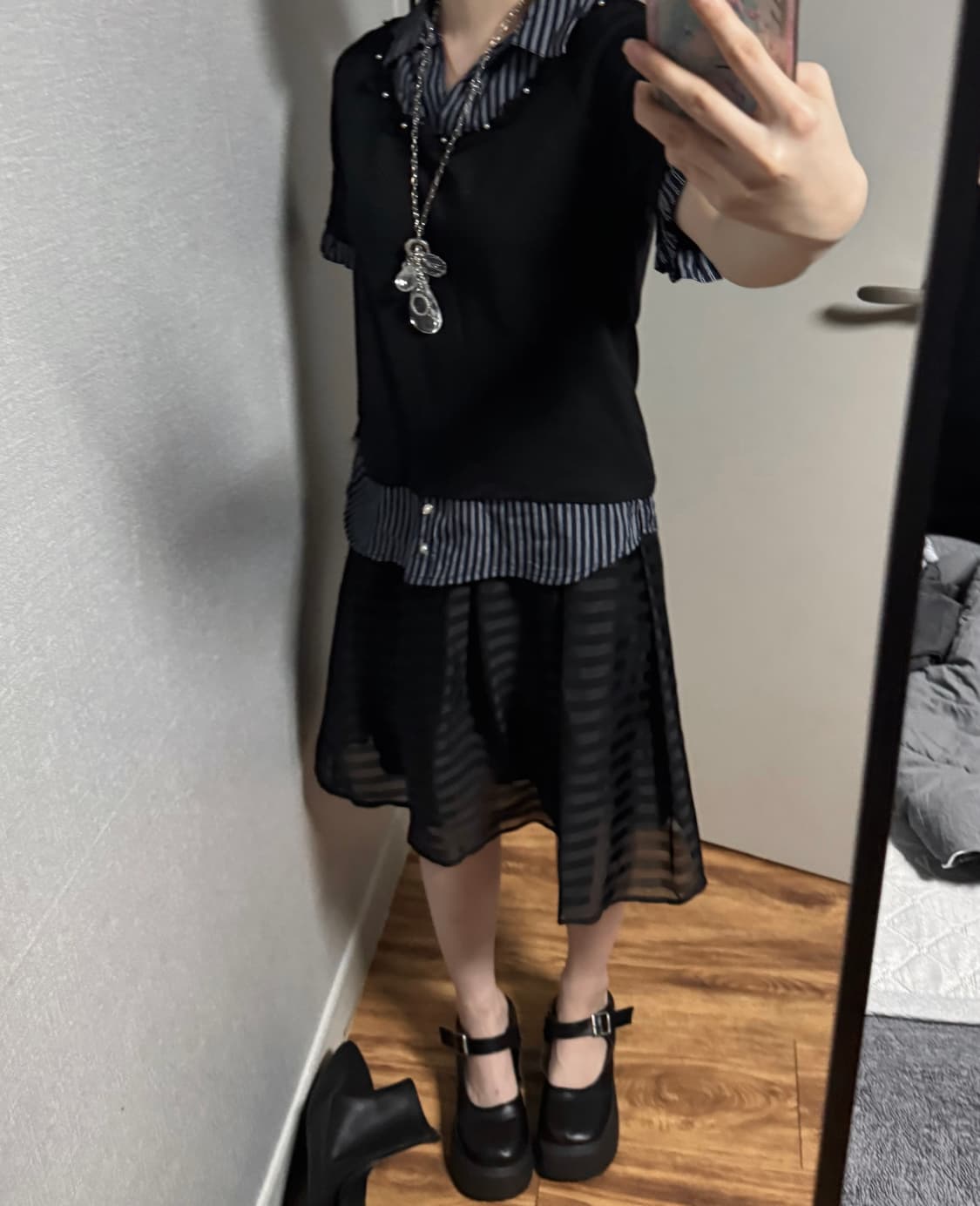 Axes femme 스트라이프 레이어드 티 상품이미지2