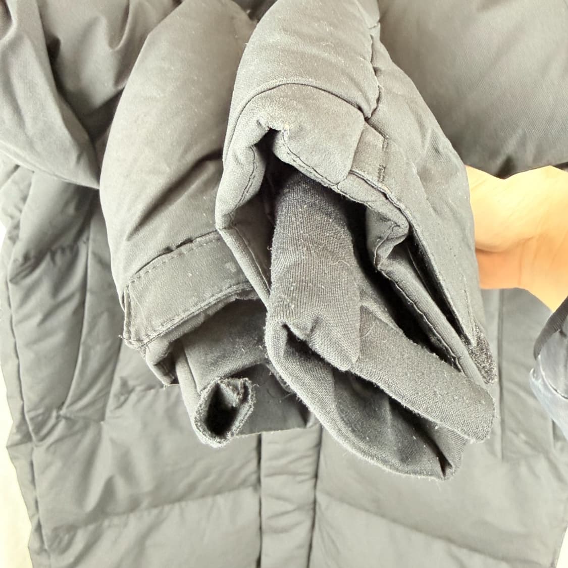 (160) 내셔널지오그래픽 키즈/우먼스 구스다운 롱패딩 블랙 상품이미지5