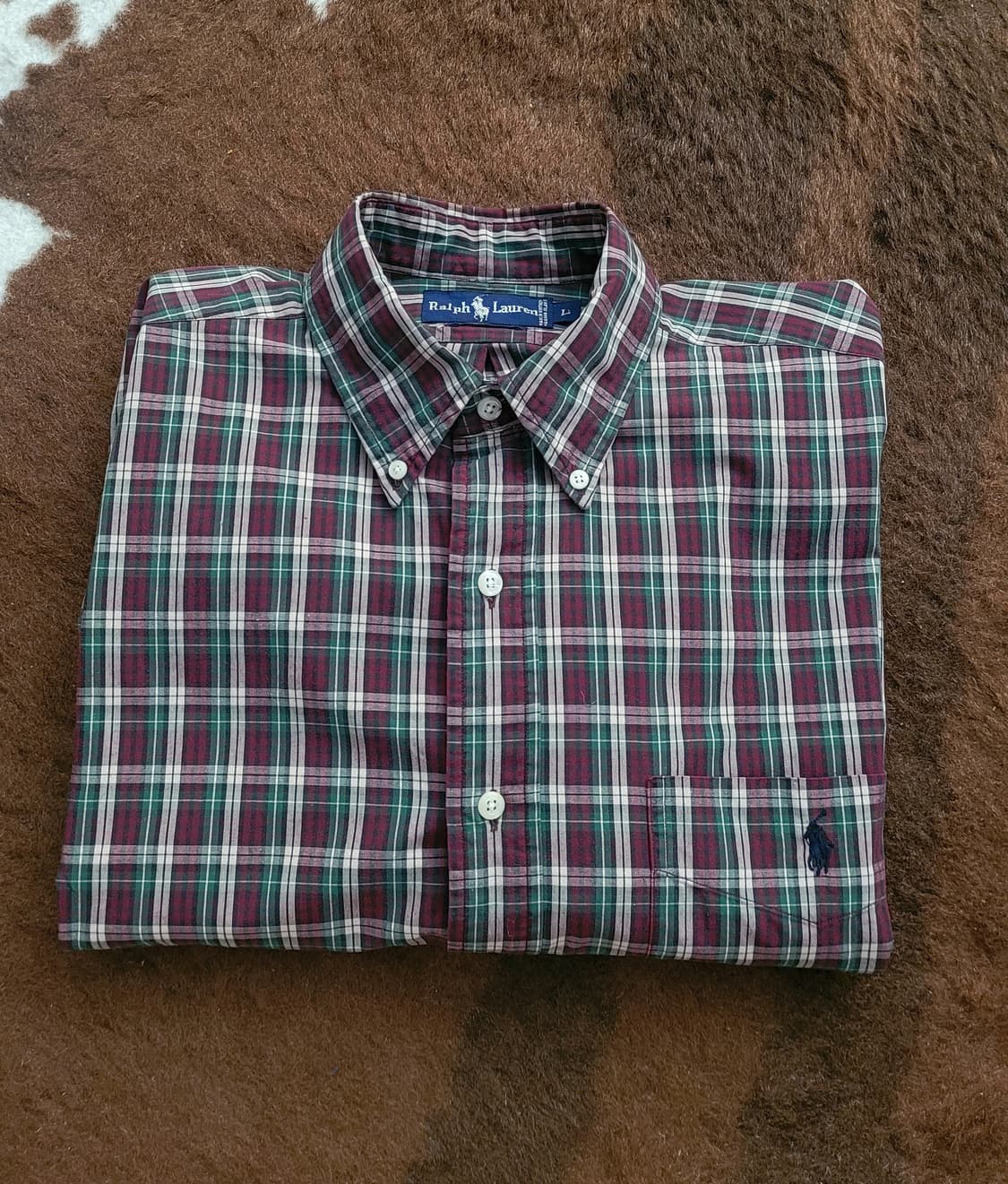 폴로 랄프로렌 남성용 체크 남방(L/XL) 상품이미지1