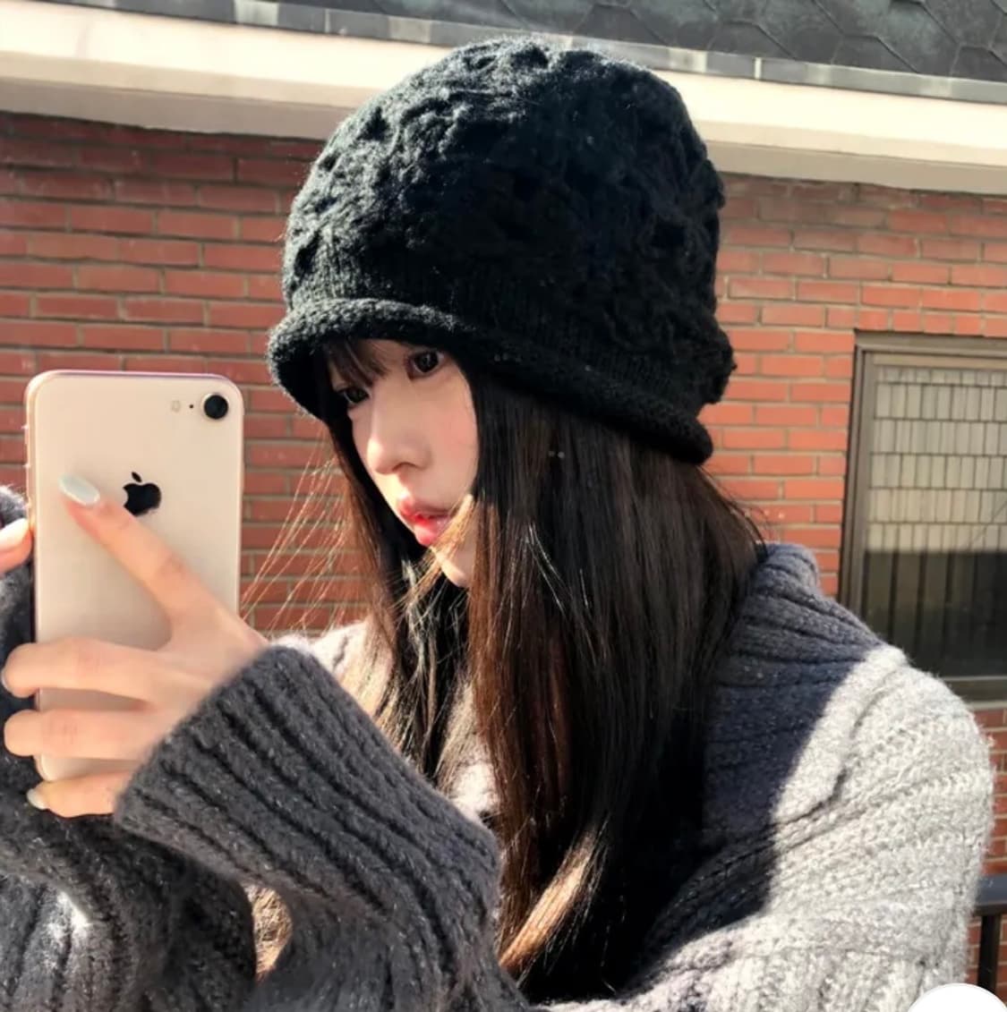 플라워 니트 비니 상품이미지2