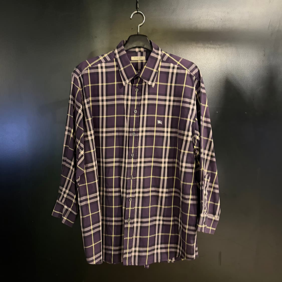 버버리 체크셔츠 퍼플 상품이미지1