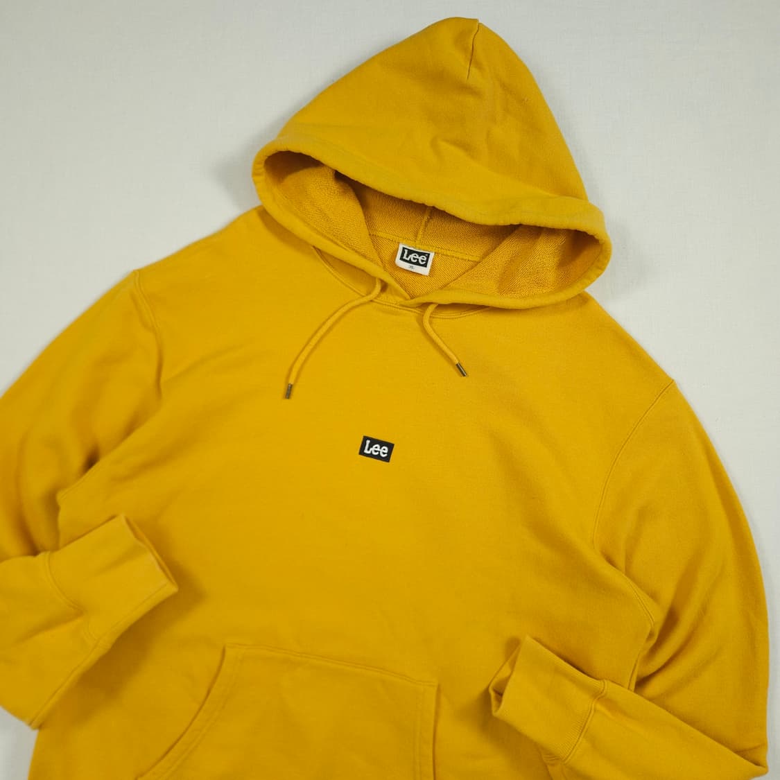 XL(105) LEE 로고 후드티 머스타드컬러 상품이미지1