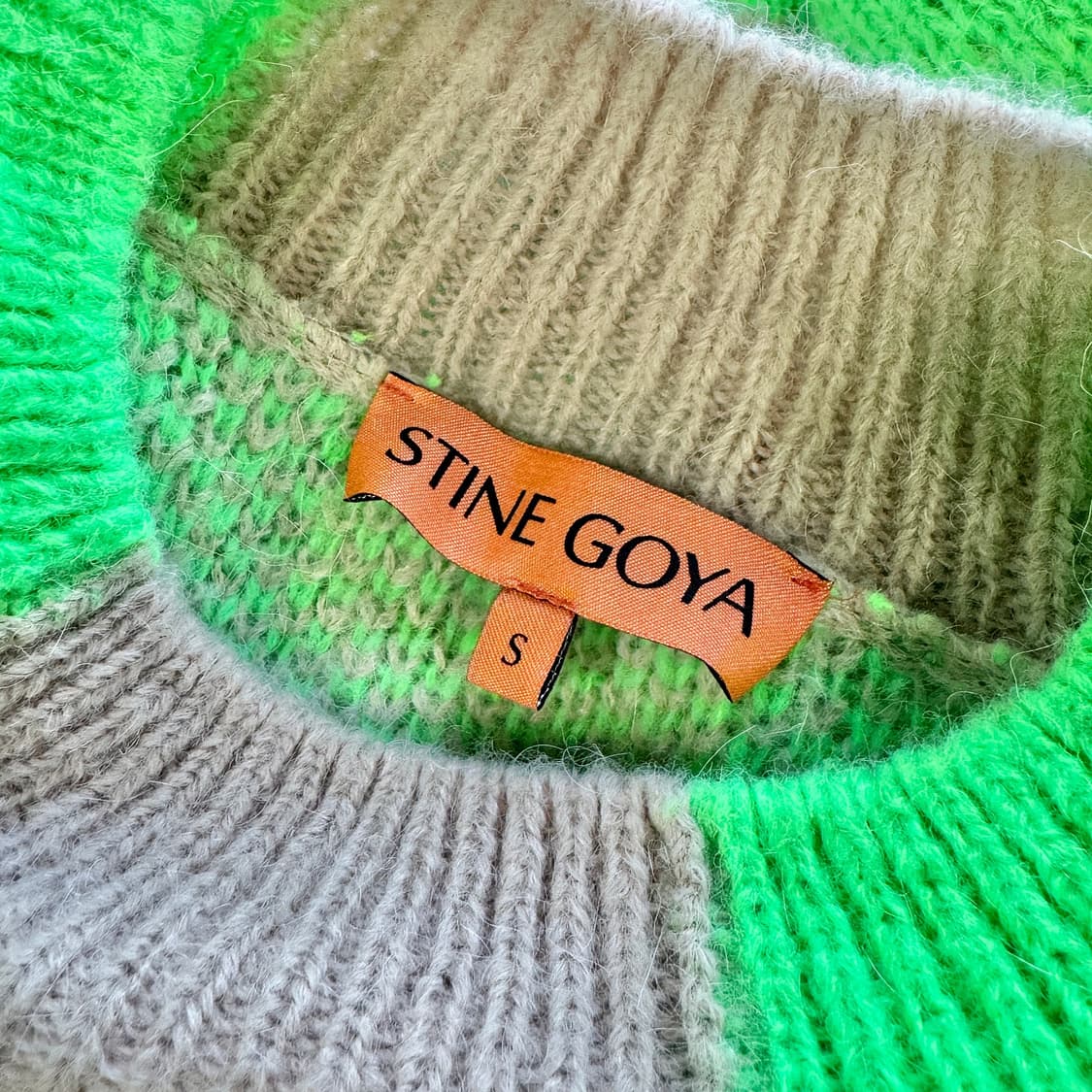 스타인 고야 23 체크 니트 스웨터 상품이미지5