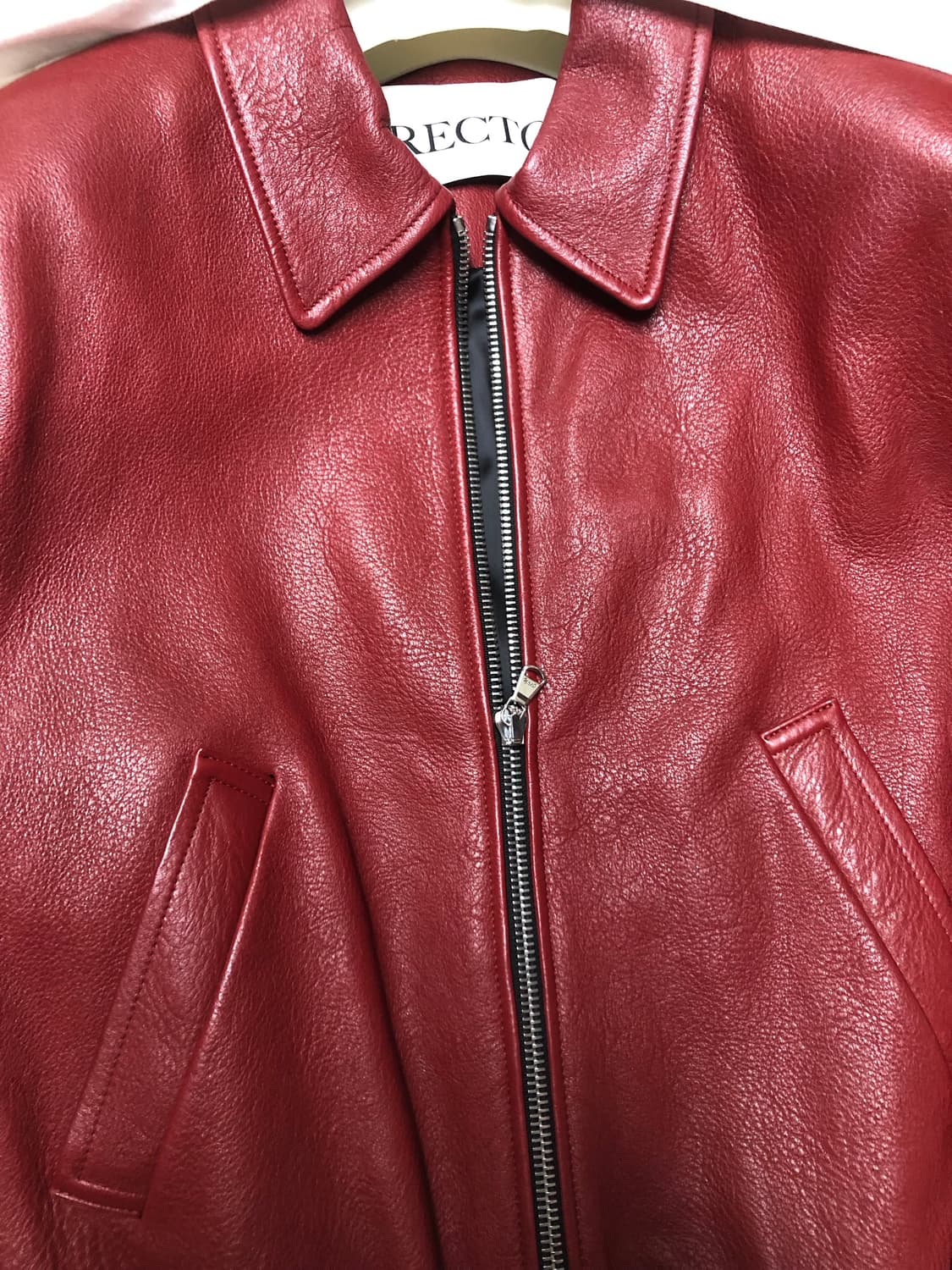 (이번주만)렉토 시그니쳐 21벤 빈티지 레더 레드M 상품이미지3