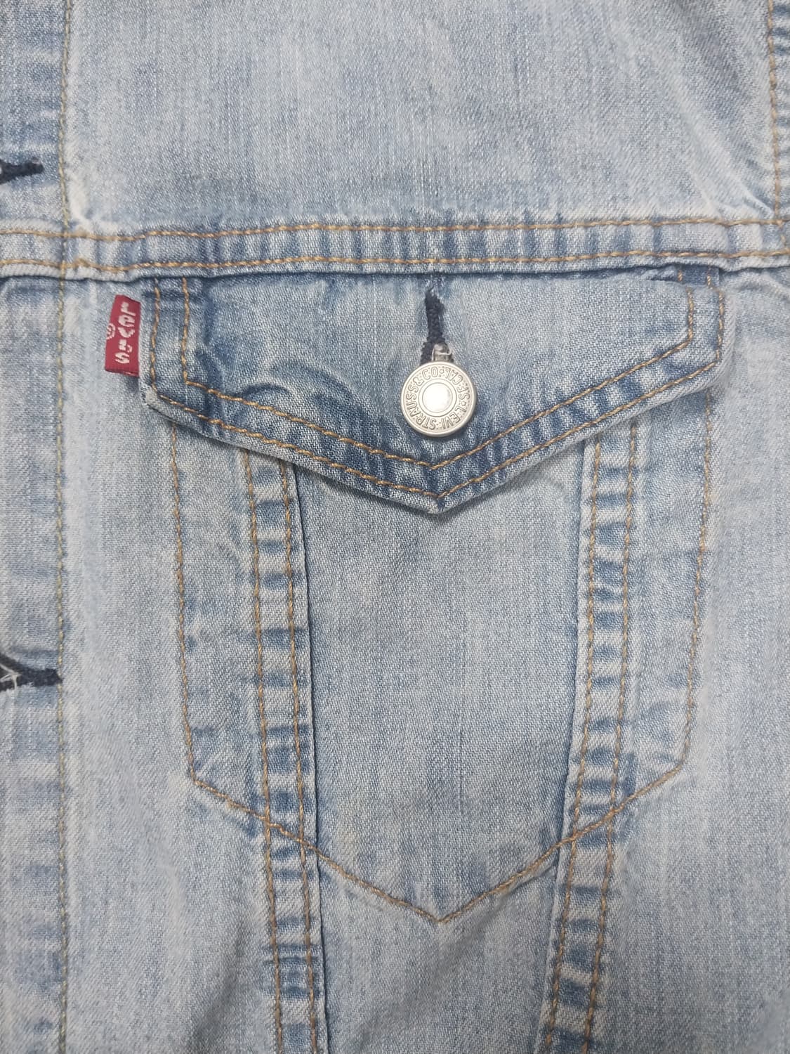 [M] 리바이스 연청 셔츠형 데님 트러커 자켓 타입3 상품이미지3