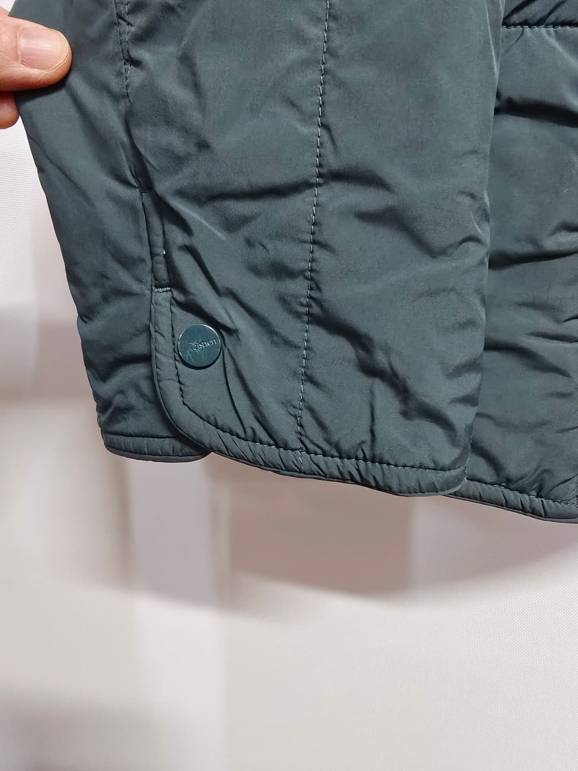 지센 그린 퀼팅 자켓 상품이미지4